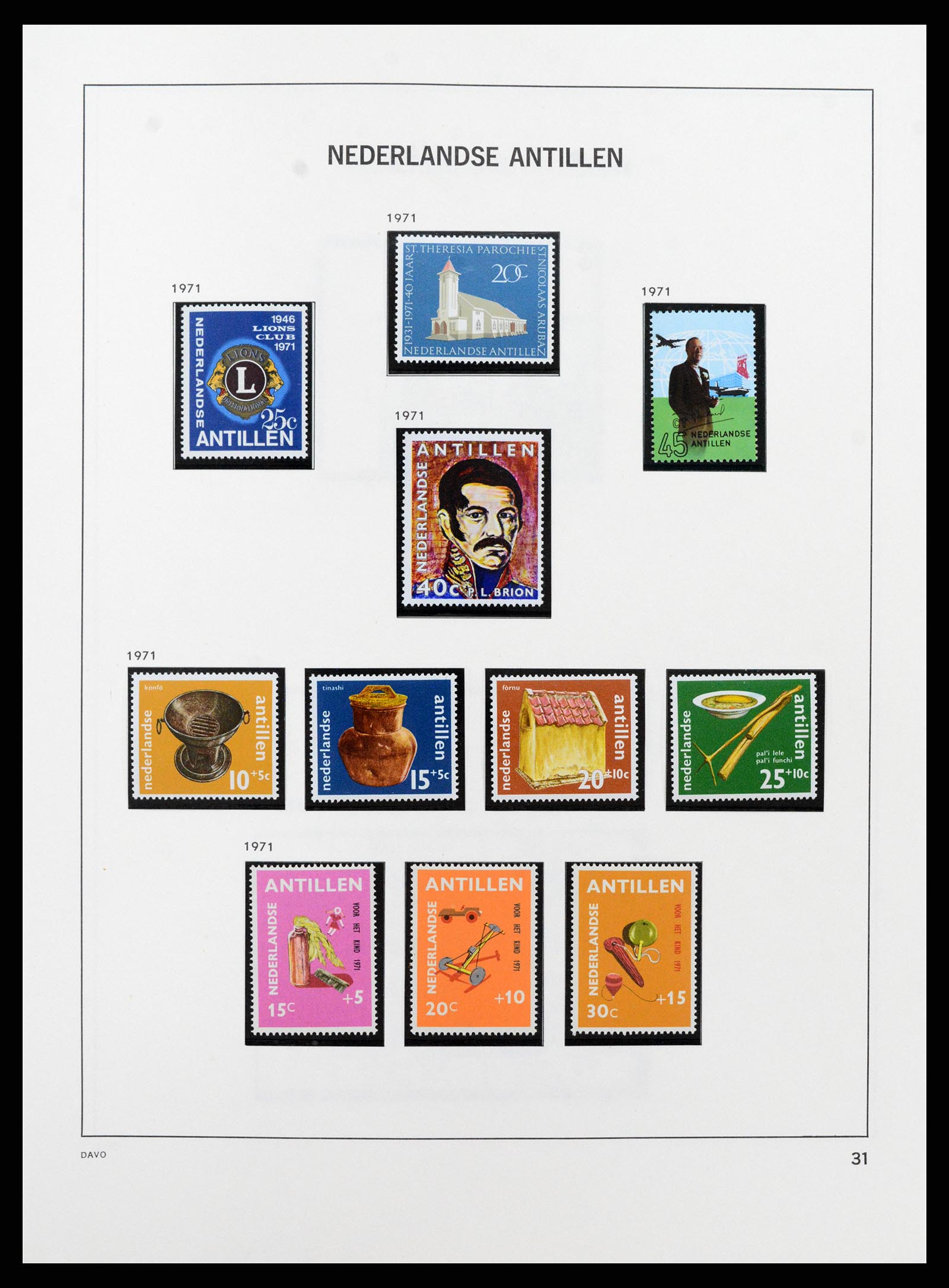 37682 026 - Stamp collection 37682 Netherlands Antilles.