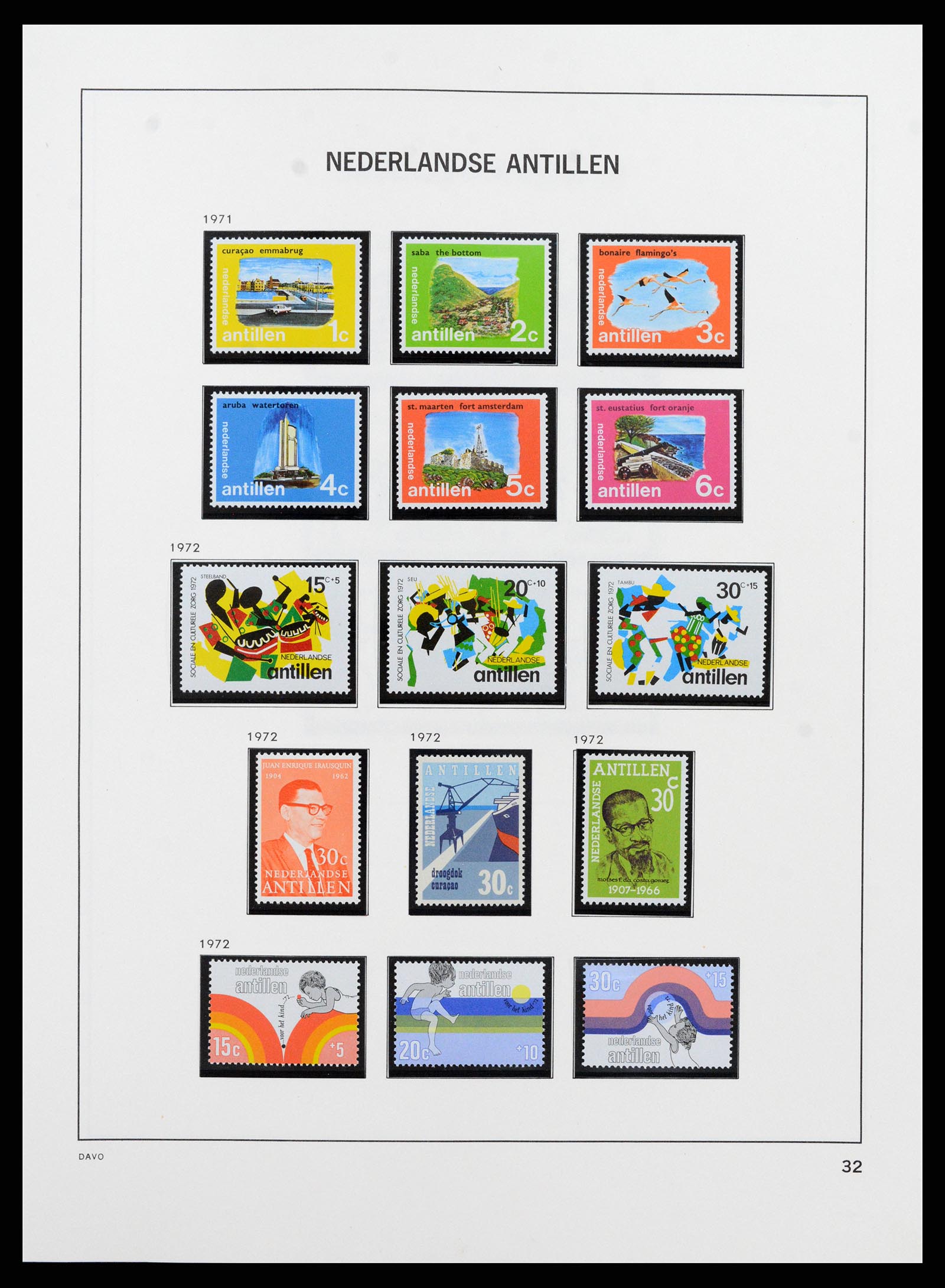 37682 028 - Postzegelverzameling 37682 Nederlandse Antillen 1949-2010.