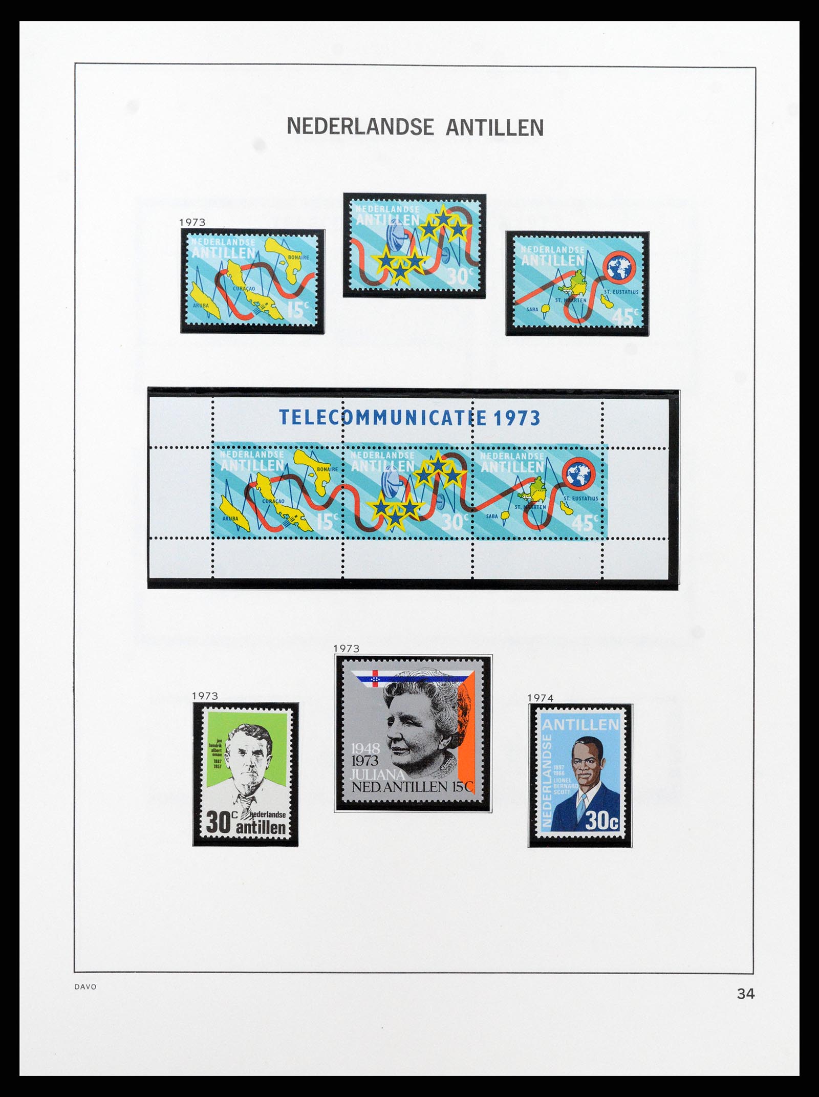 37682 031 - Postzegelverzameling 37682 Nederlandse Antillen 1949-2010.