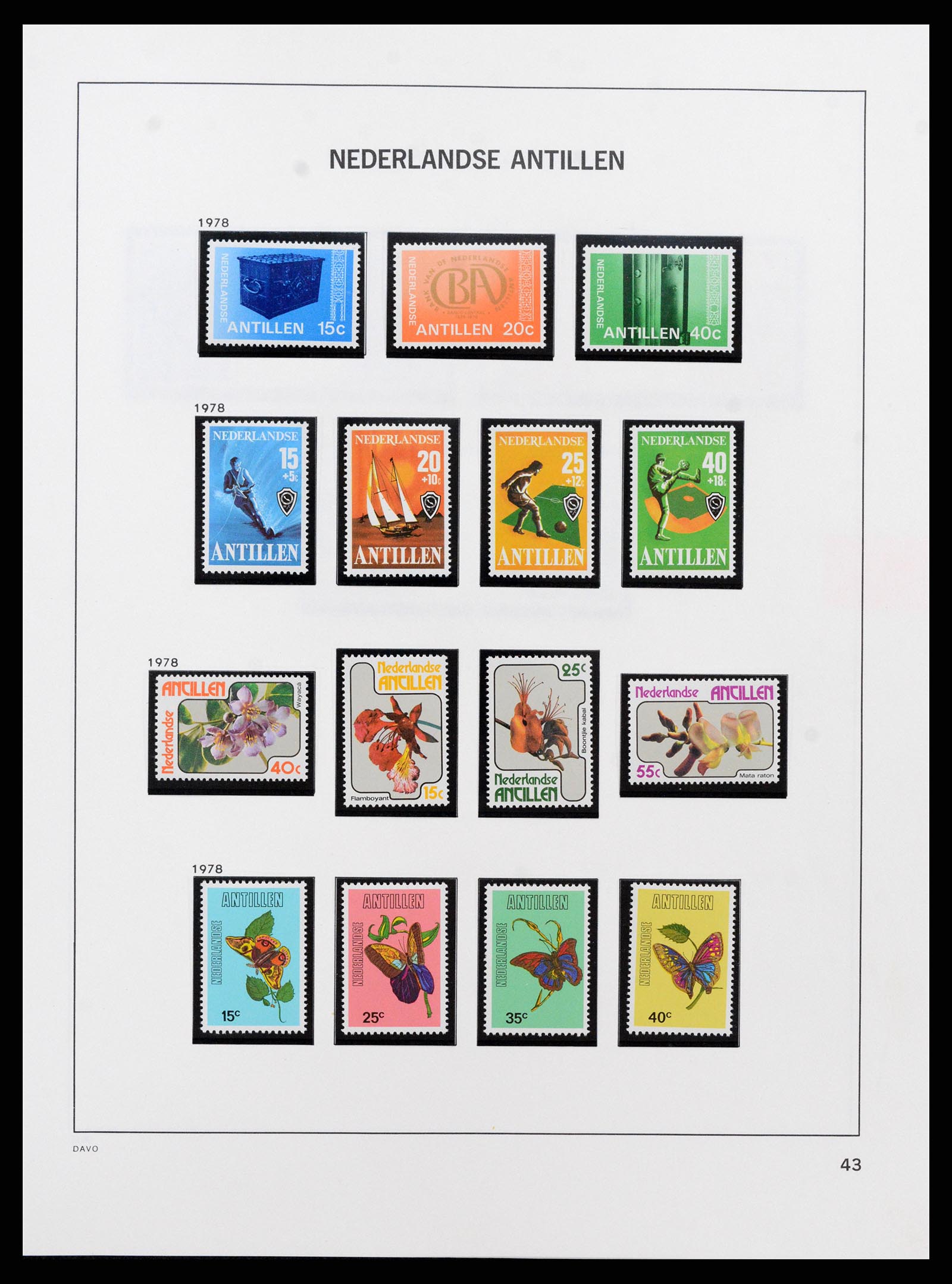 37682 060 - Stamp collection 37682 Netherlands Antilles.
