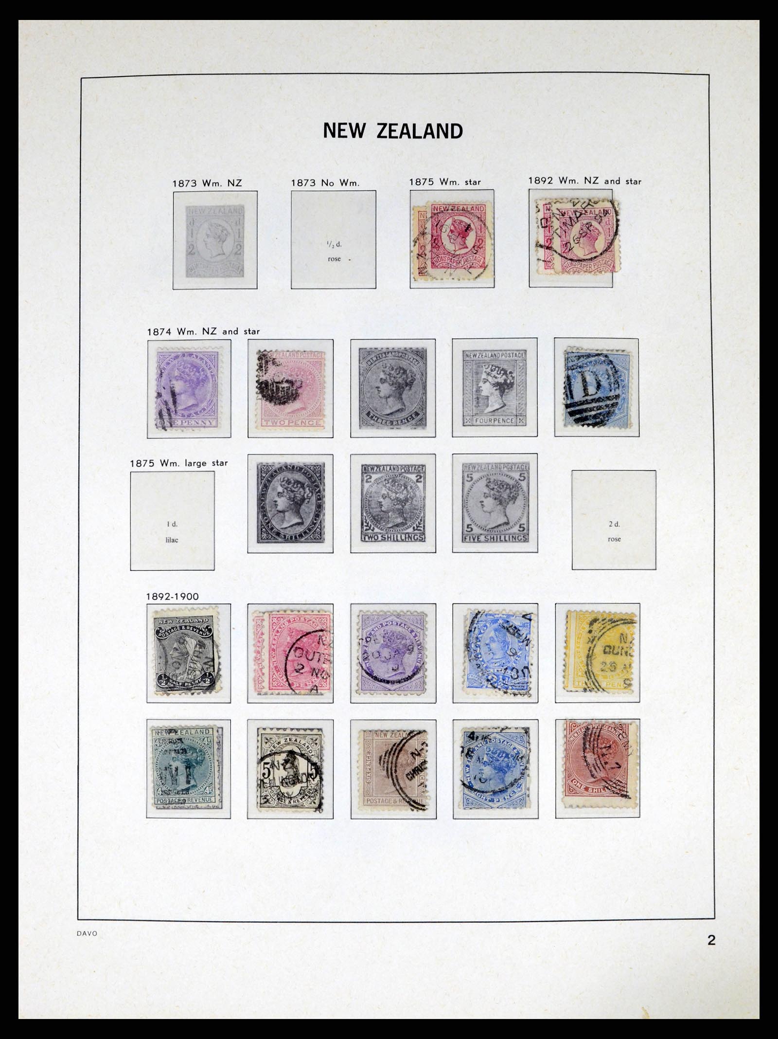 37683 003 - Postzegelverzameling 37683 Nieuw Zeeland 1855-2002.