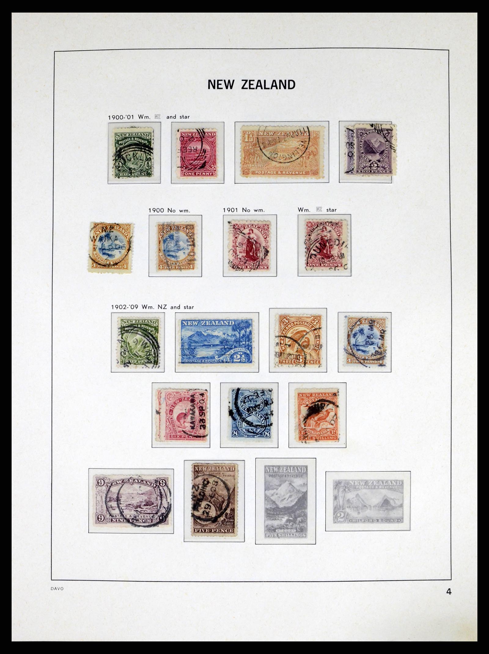 37683 005 - Postzegelverzameling 37683 Nieuw Zeeland 1855-2002.