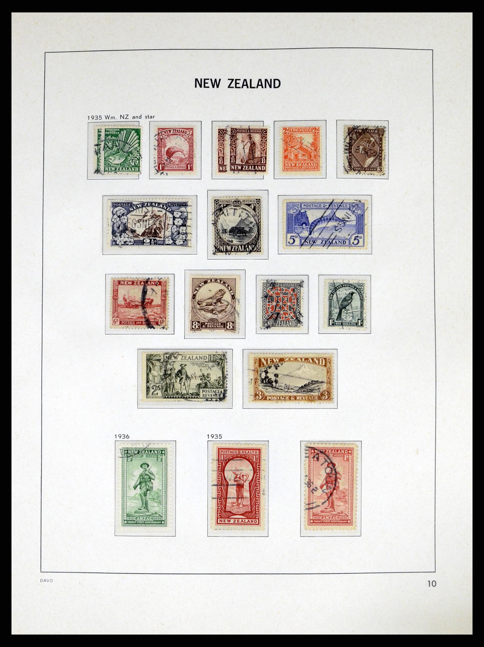 37683 011 - Postzegelverzameling 37683 Nieuw Zeeland 1855-2002.