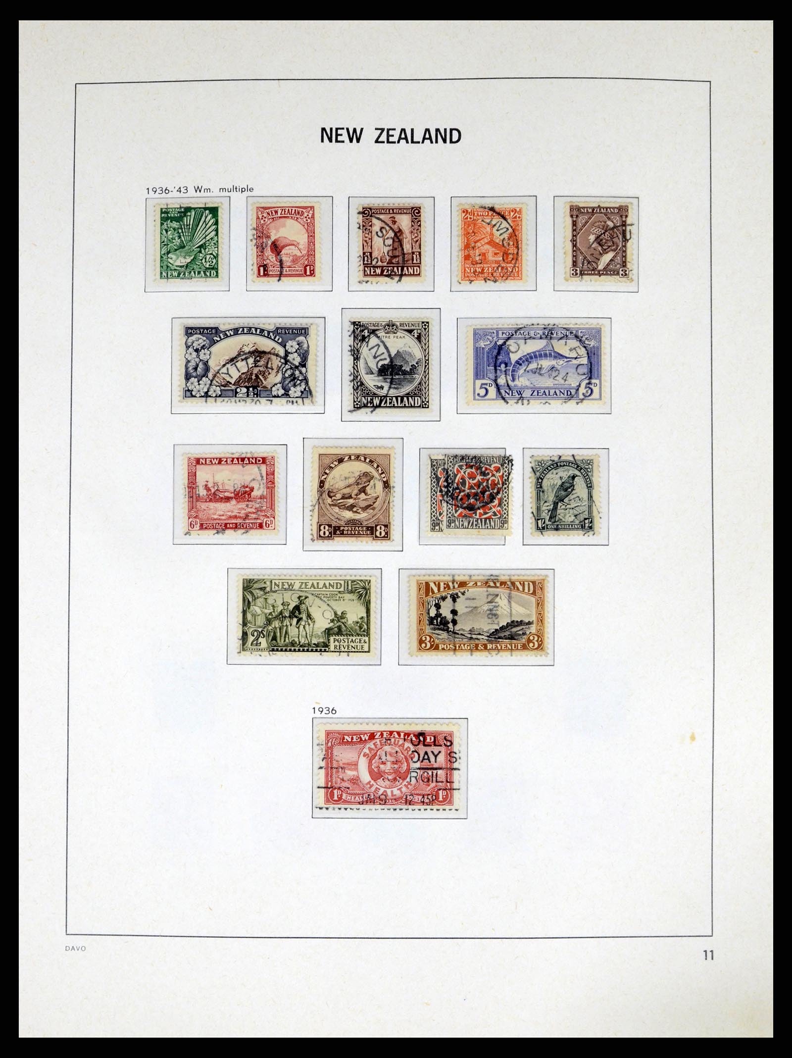 37683 012 - Postzegelverzameling 37683 Nieuw Zeeland 1855-2002.