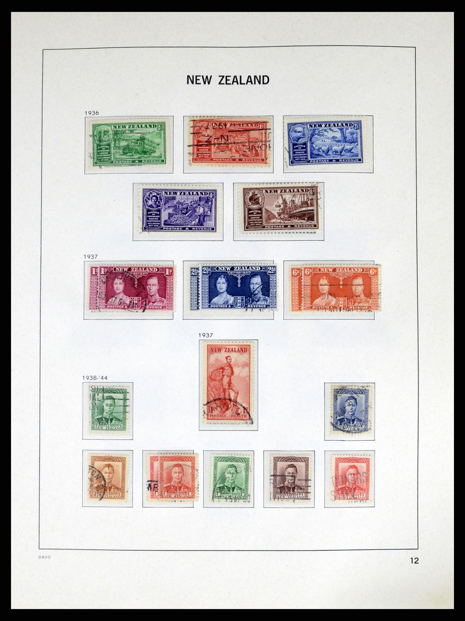 37683 013 - Postzegelverzameling 37683 Nieuw Zeeland 1855-2002.