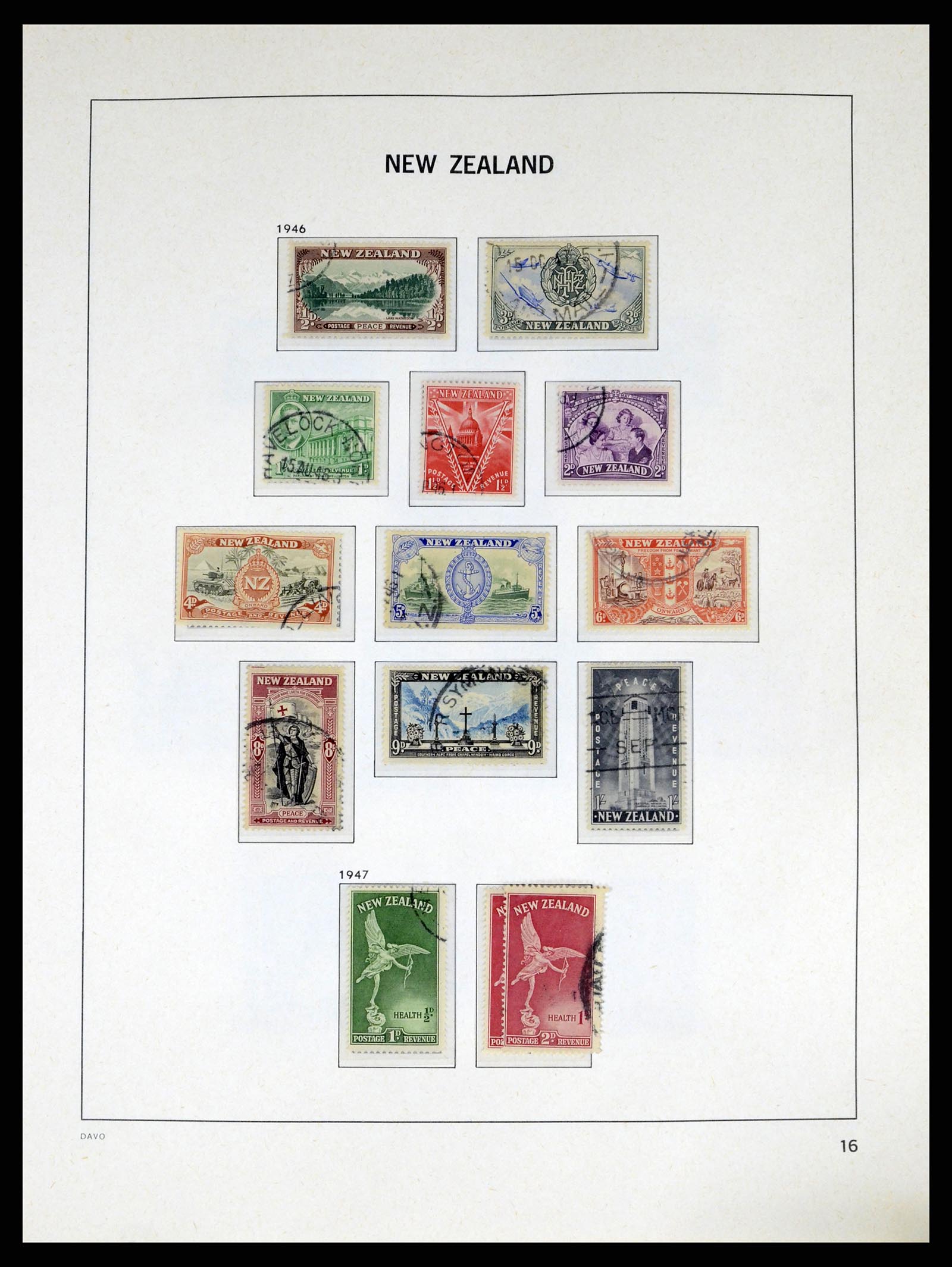 37683 017 - Postzegelverzameling 37683 Nieuw Zeeland 1855-2002.