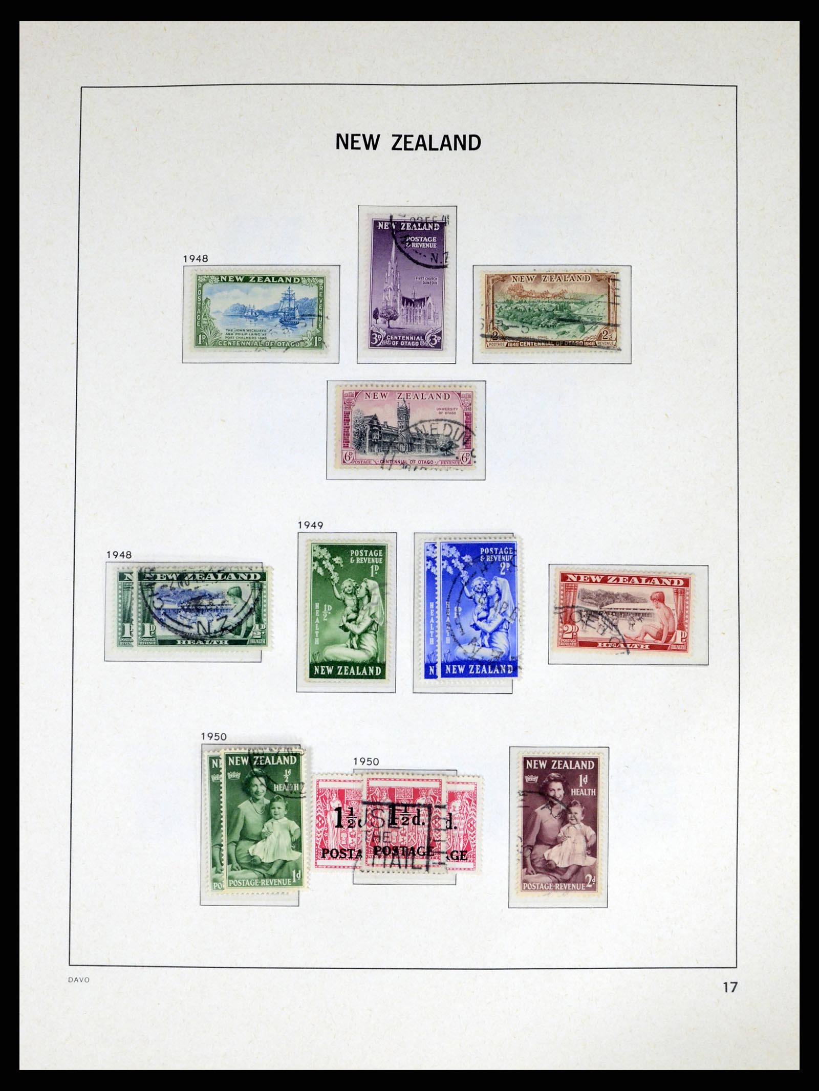 37683 018 - Postzegelverzameling 37683 Nieuw Zeeland 1855-2002.