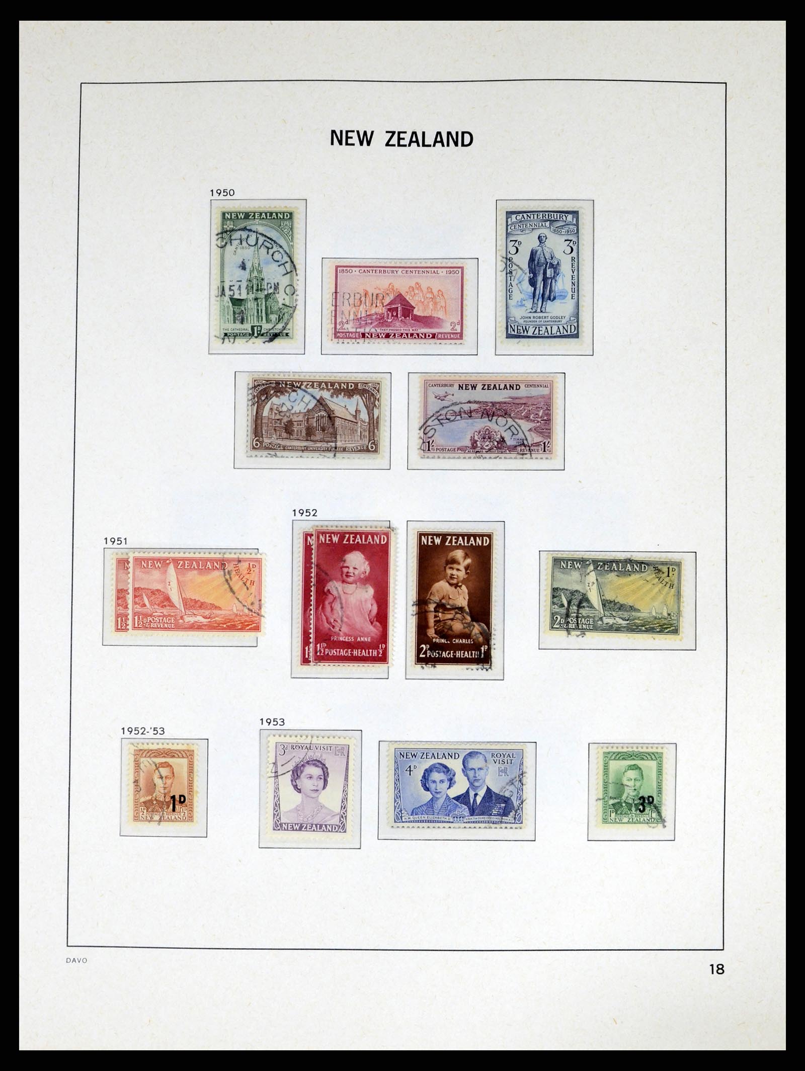 37683 019 - Postzegelverzameling 37683 Nieuw Zeeland 1855-2002.