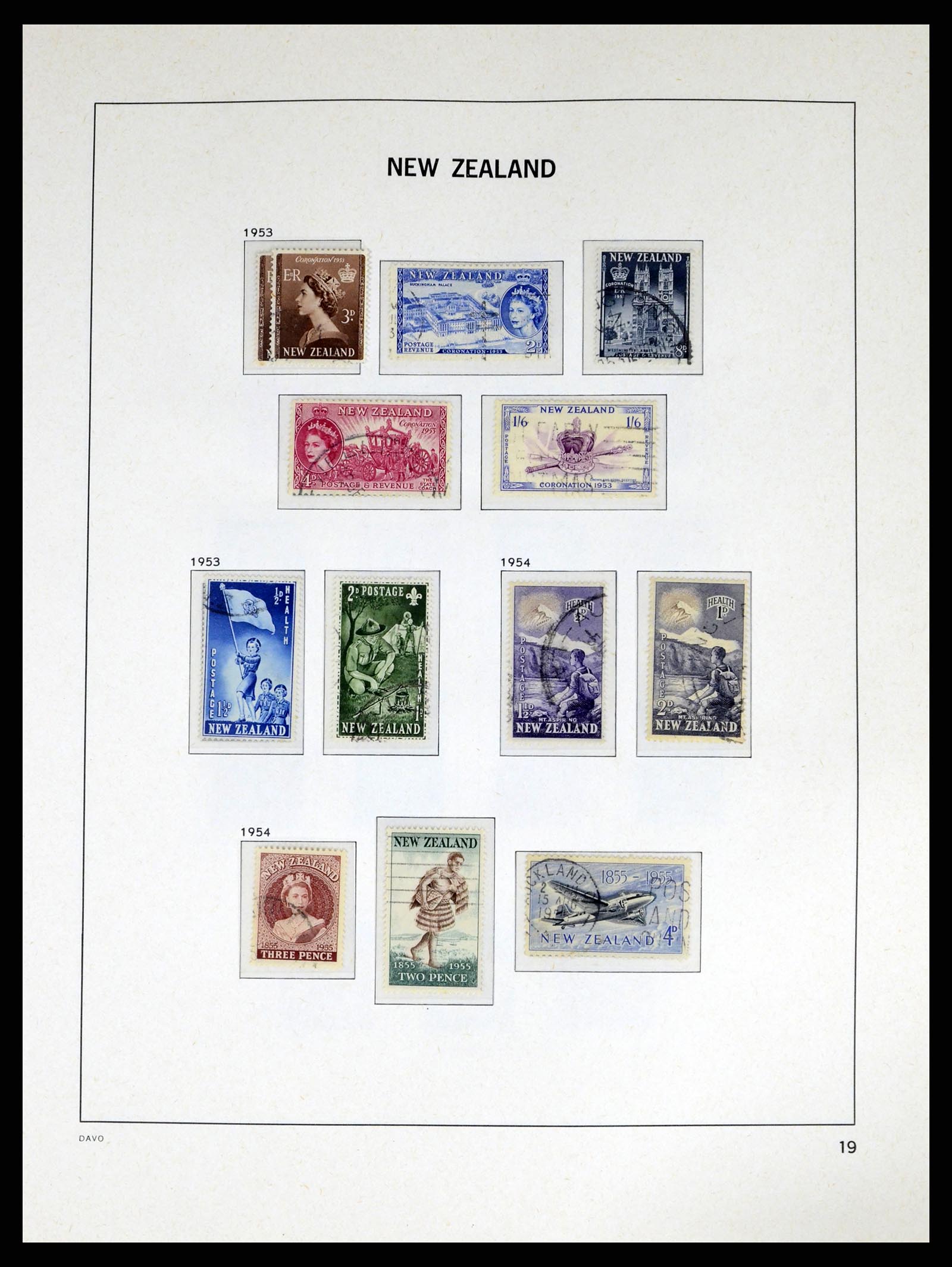 37683 020 - Postzegelverzameling 37683 Nieuw Zeeland 1855-2002.