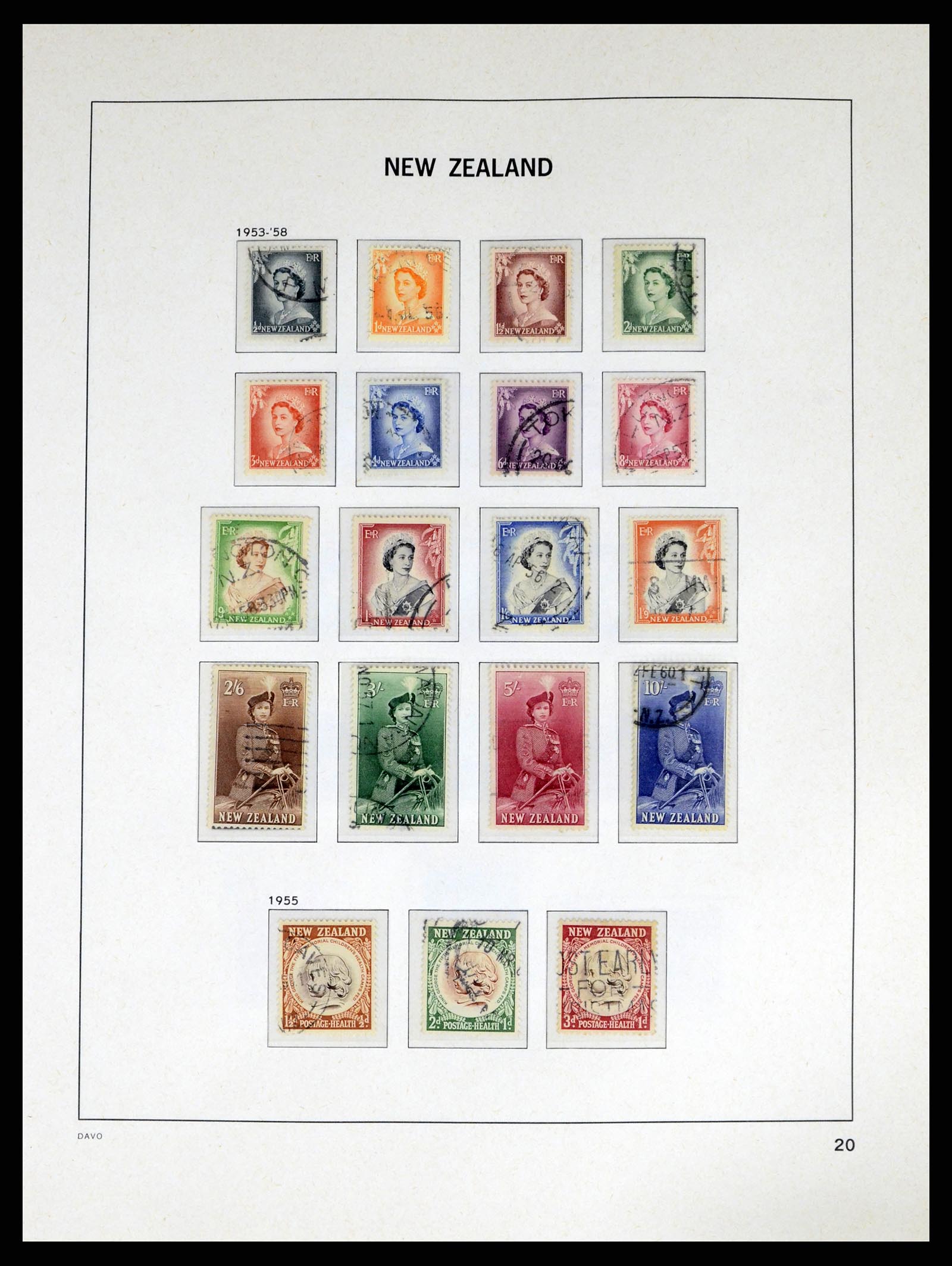 37683 021 - Postzegelverzameling 37683 Nieuw Zeeland 1855-2002.