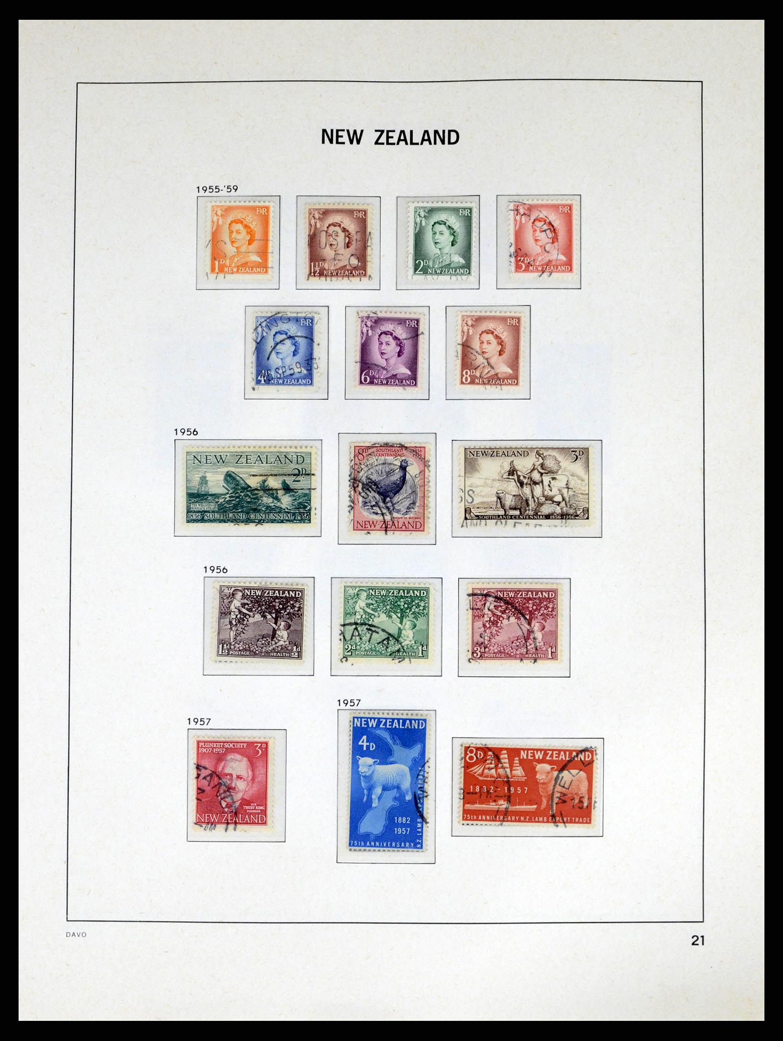 37683 022 - Postzegelverzameling 37683 Nieuw Zeeland 1855-2002.
