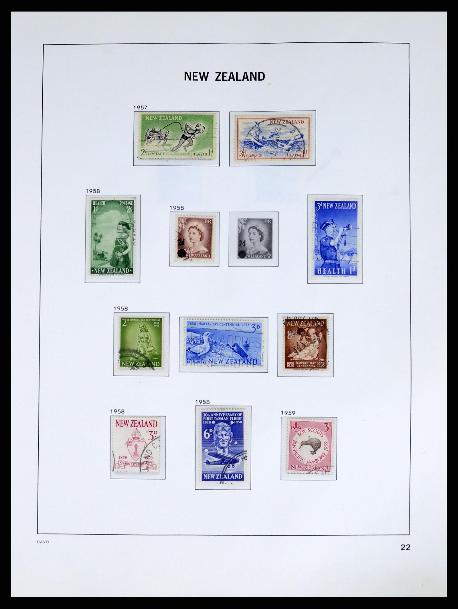 37683 023 - Postzegelverzameling 37683 Nieuw Zeeland 1855-2002.