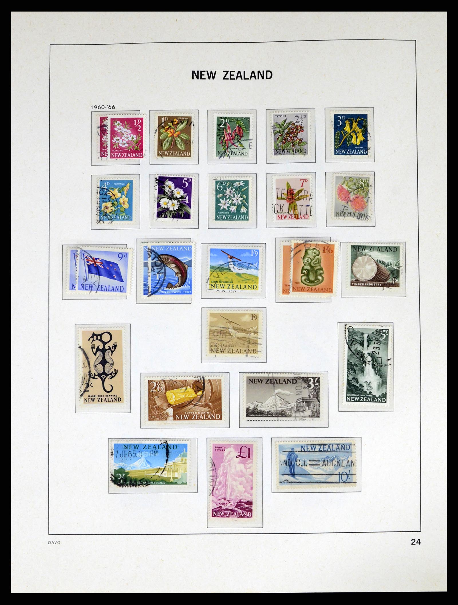 37683 026 - Postzegelverzameling 37683 Nieuw Zeeland 1855-2002.