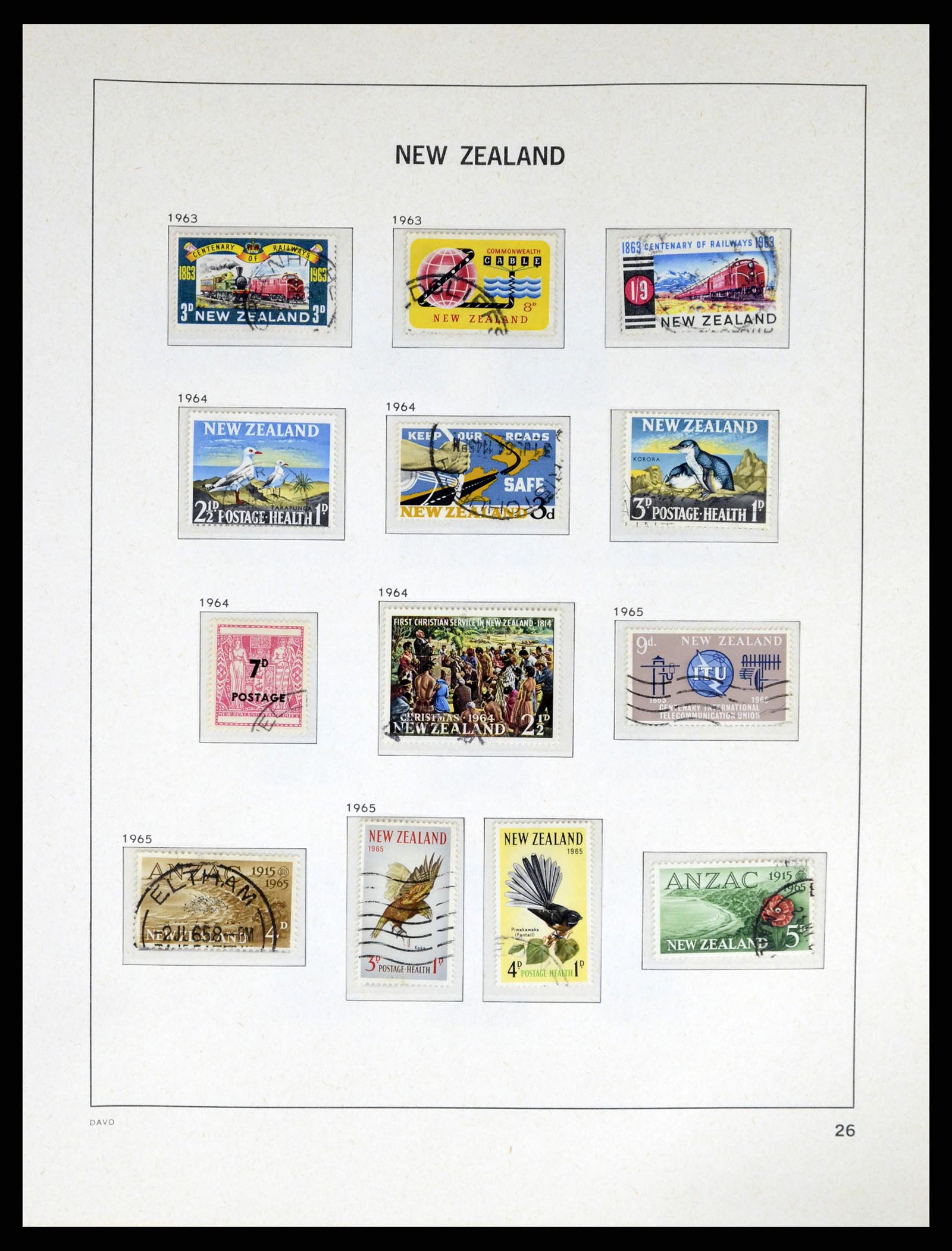 37683 028 - Postzegelverzameling 37683 Nieuw Zeeland 1855-2002.