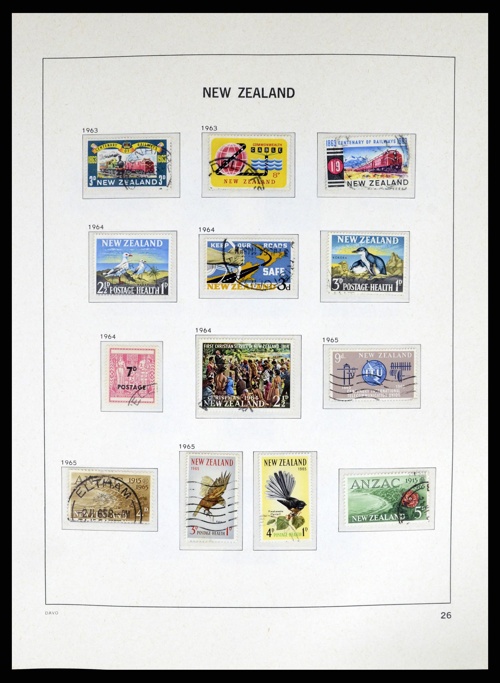 37683 029 - Stamp collection 37683 New Zealand 1855-2002.