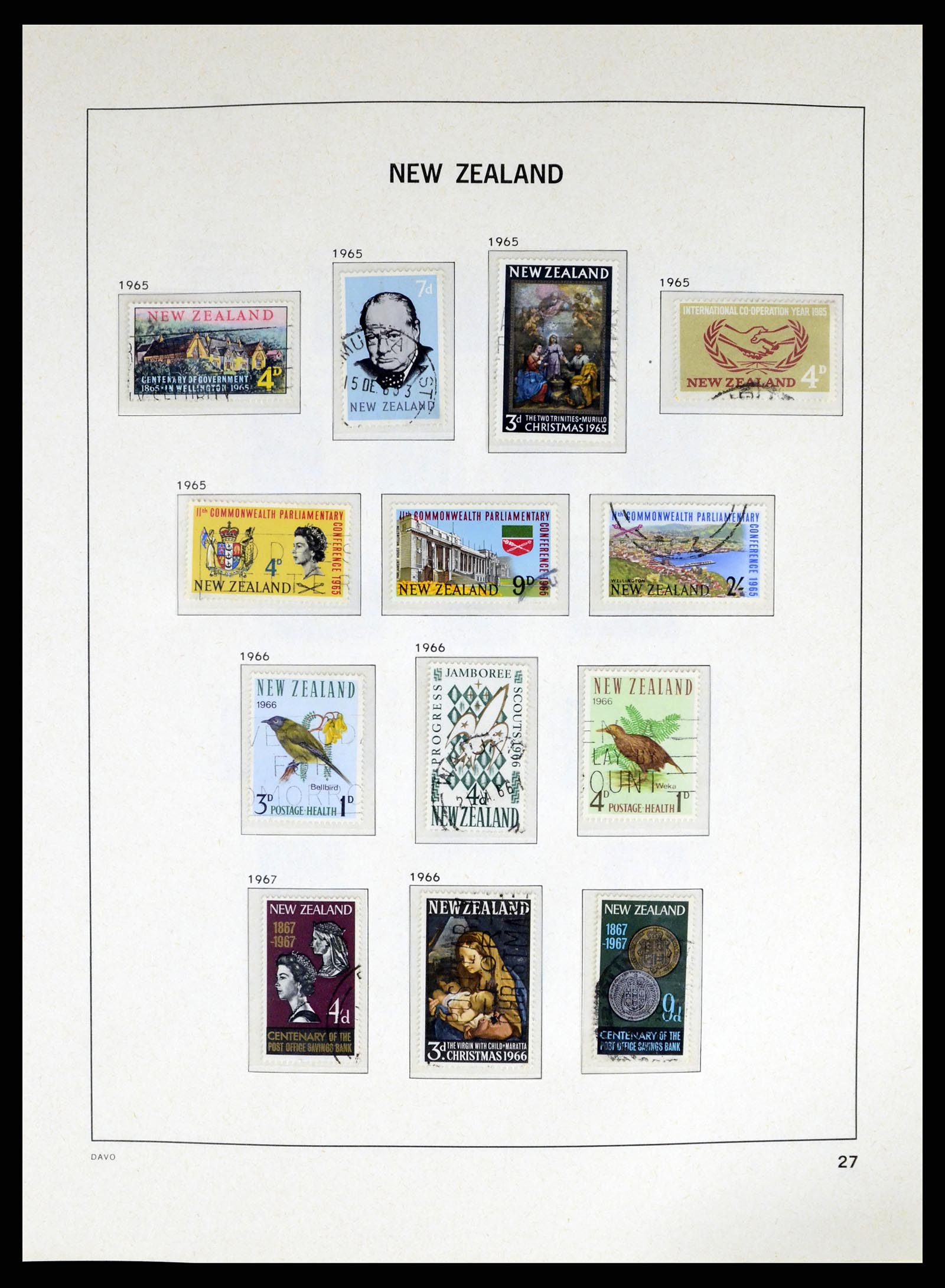 37683 030 - Postzegelverzameling 37683 Nieuw Zeeland 1855-2002.