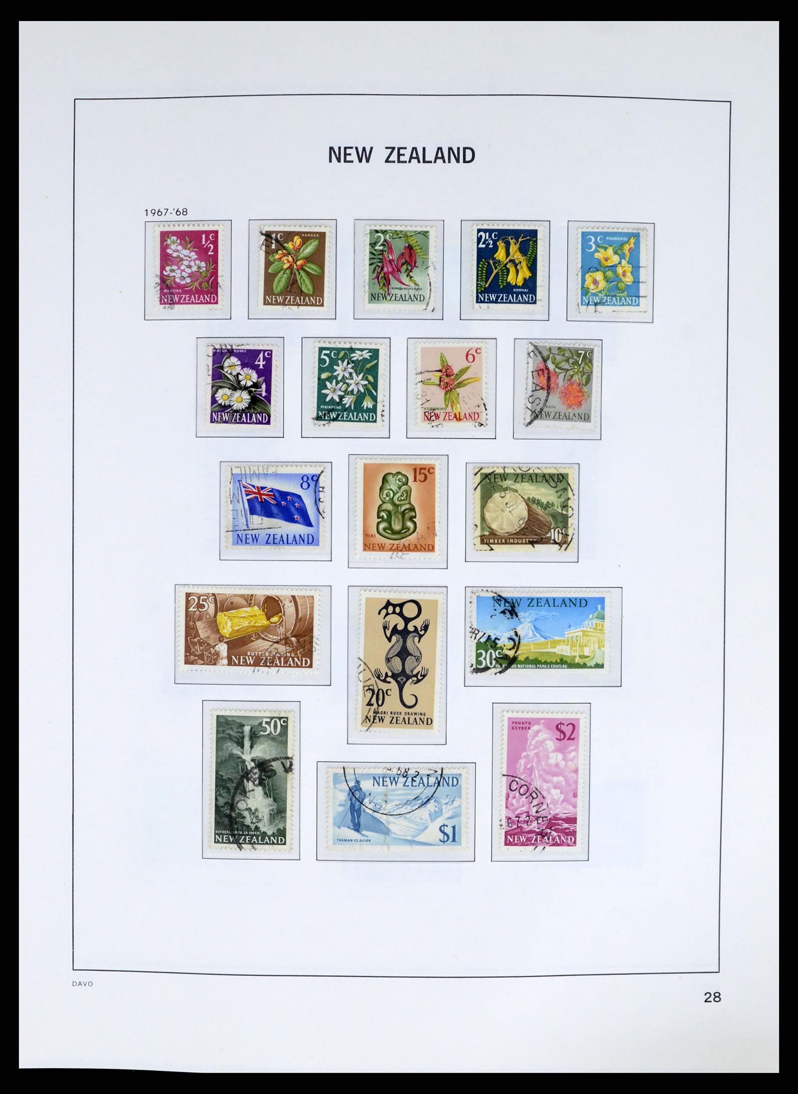 37683 031 - Postzegelverzameling 37683 Nieuw Zeeland 1855-2002.