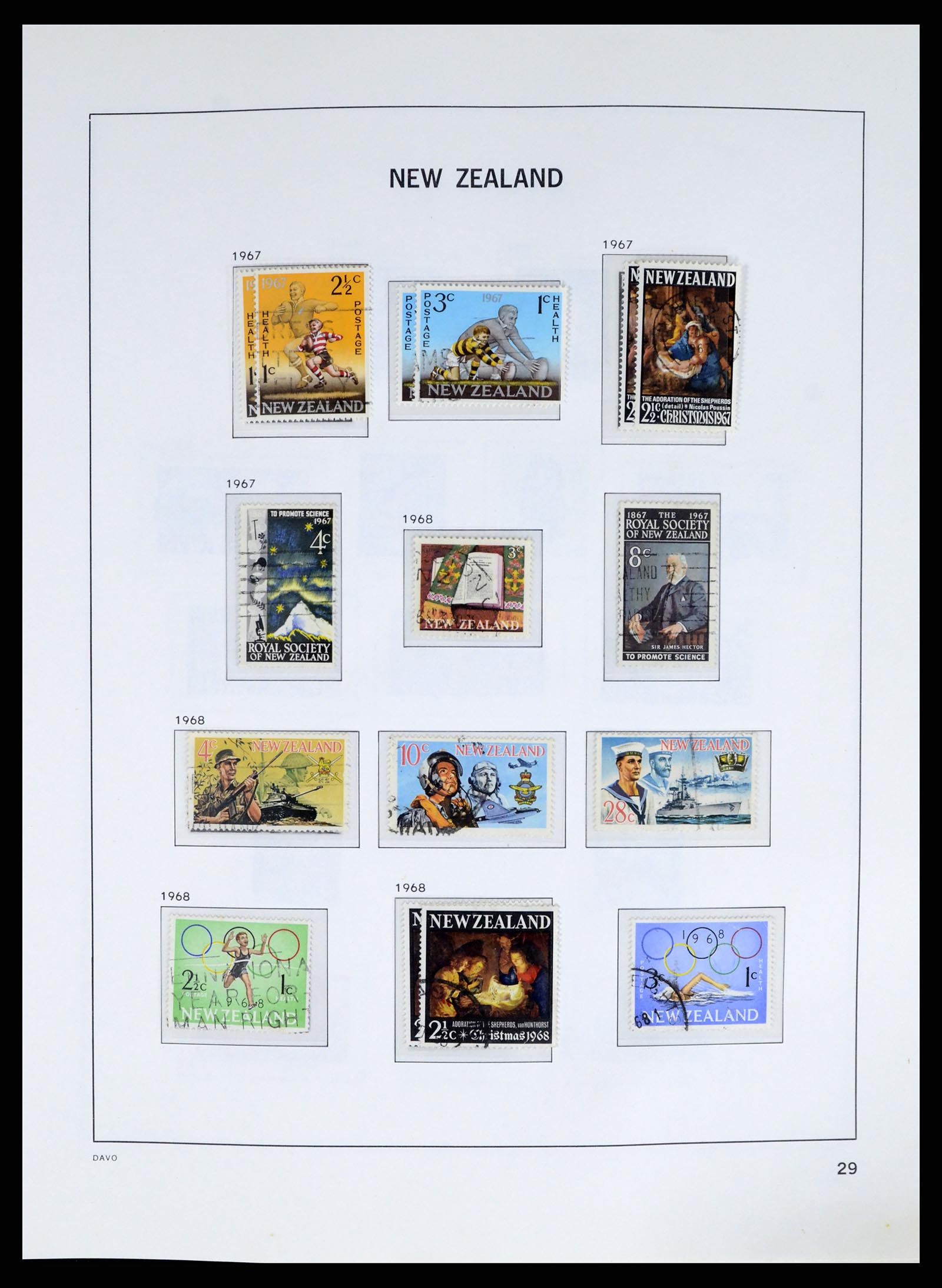 37683 032 - Postzegelverzameling 37683 Nieuw Zeeland 1855-2002.