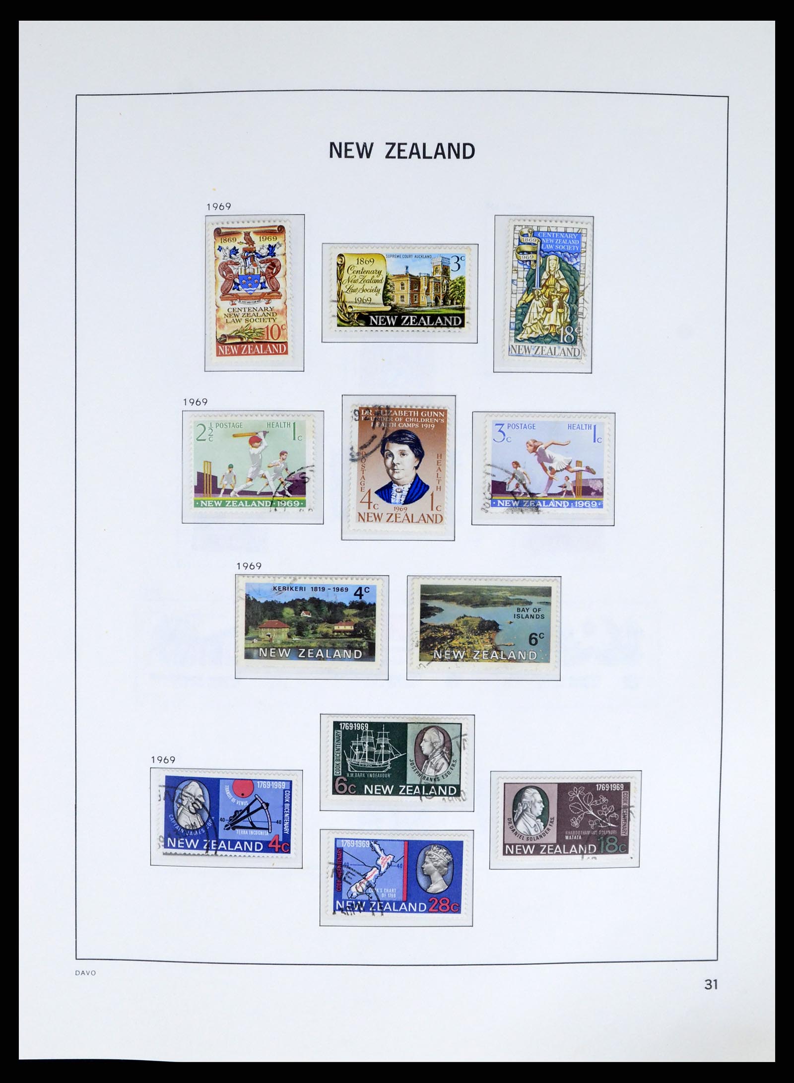 37683 034 - Postzegelverzameling 37683 Nieuw Zeeland 1855-2002.