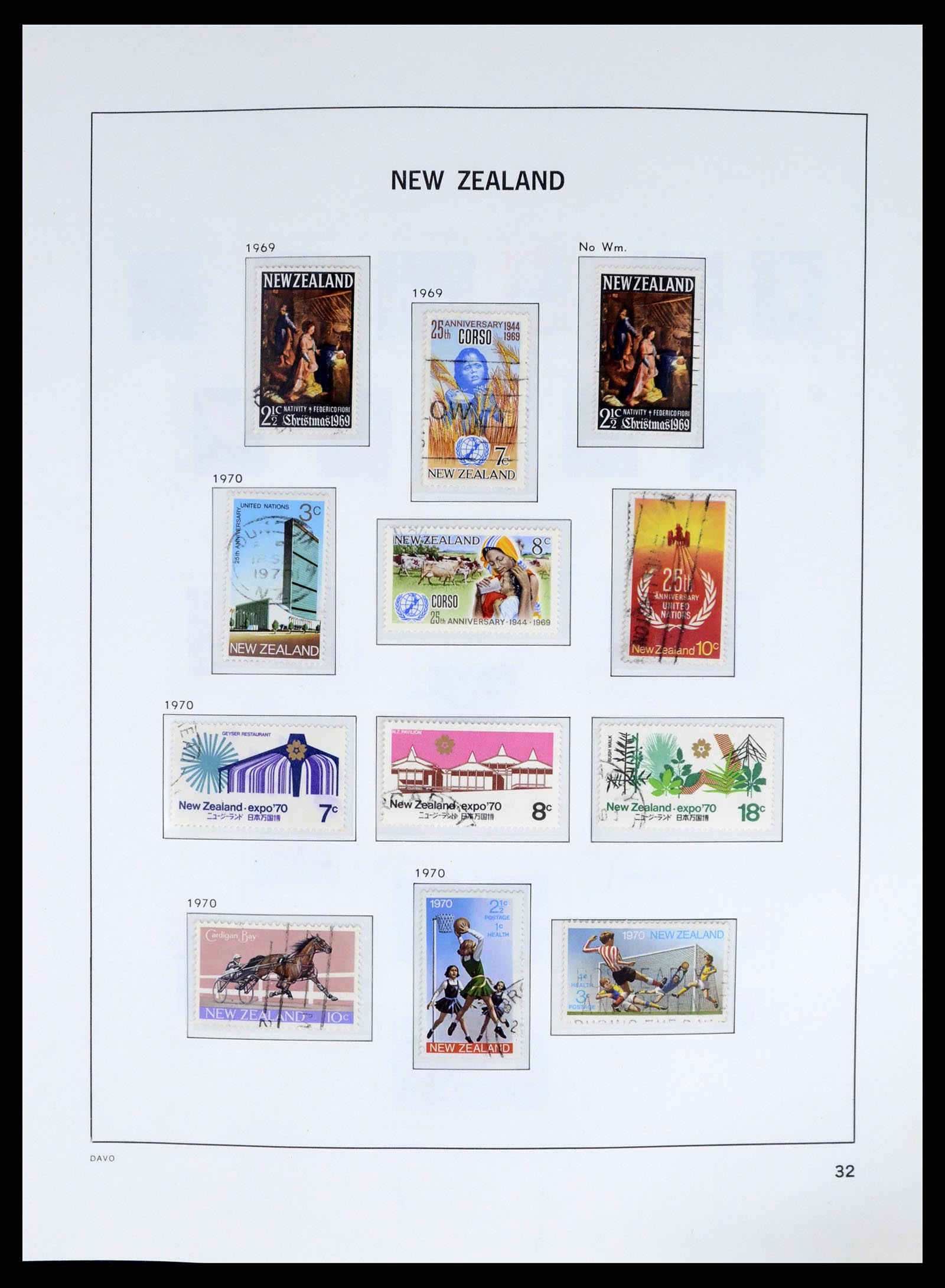 37683 035 - Postzegelverzameling 37683 Nieuw Zeeland 1855-2002.