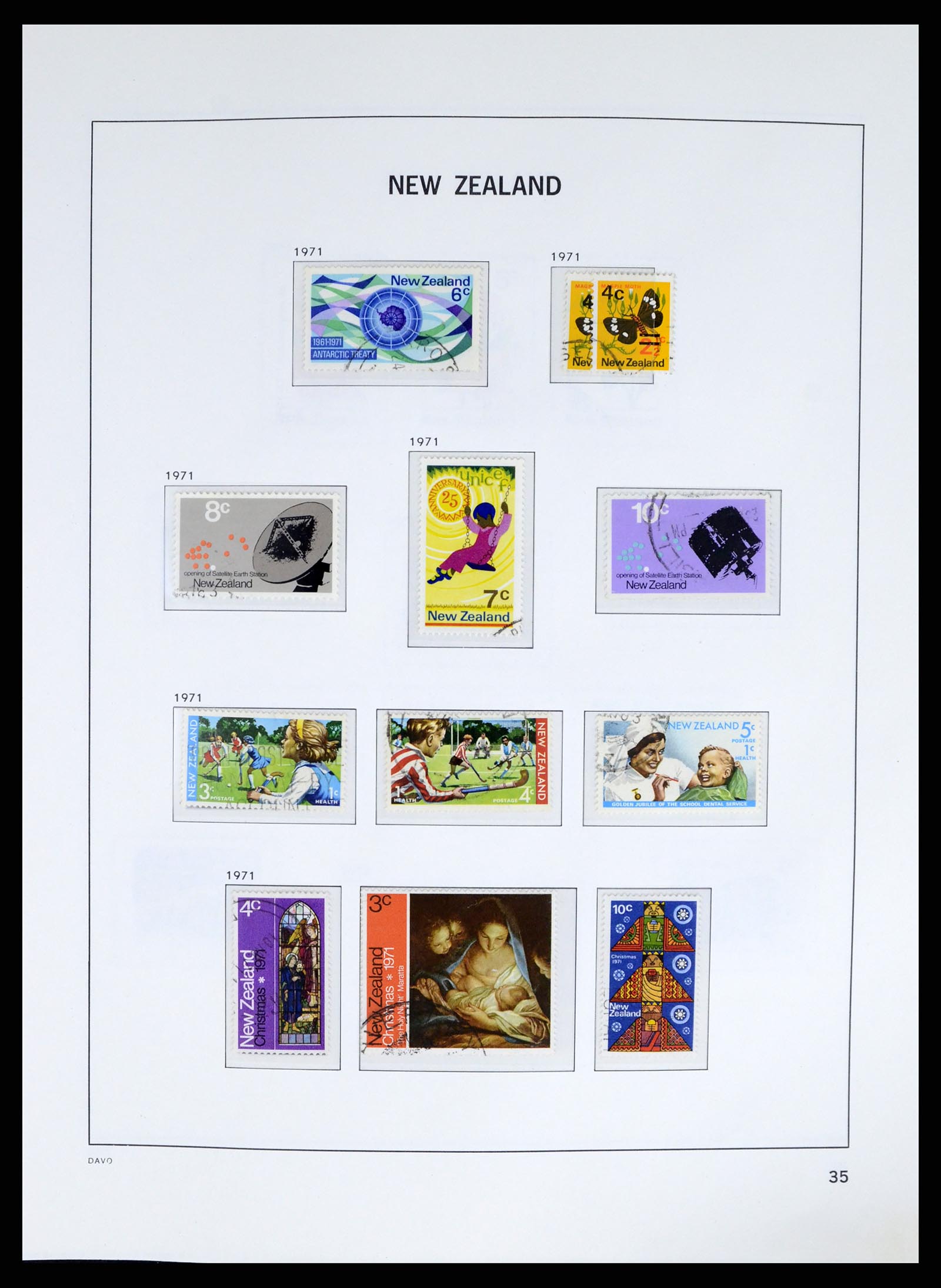 37683 038 - Postzegelverzameling 37683 Nieuw Zeeland 1855-2002.