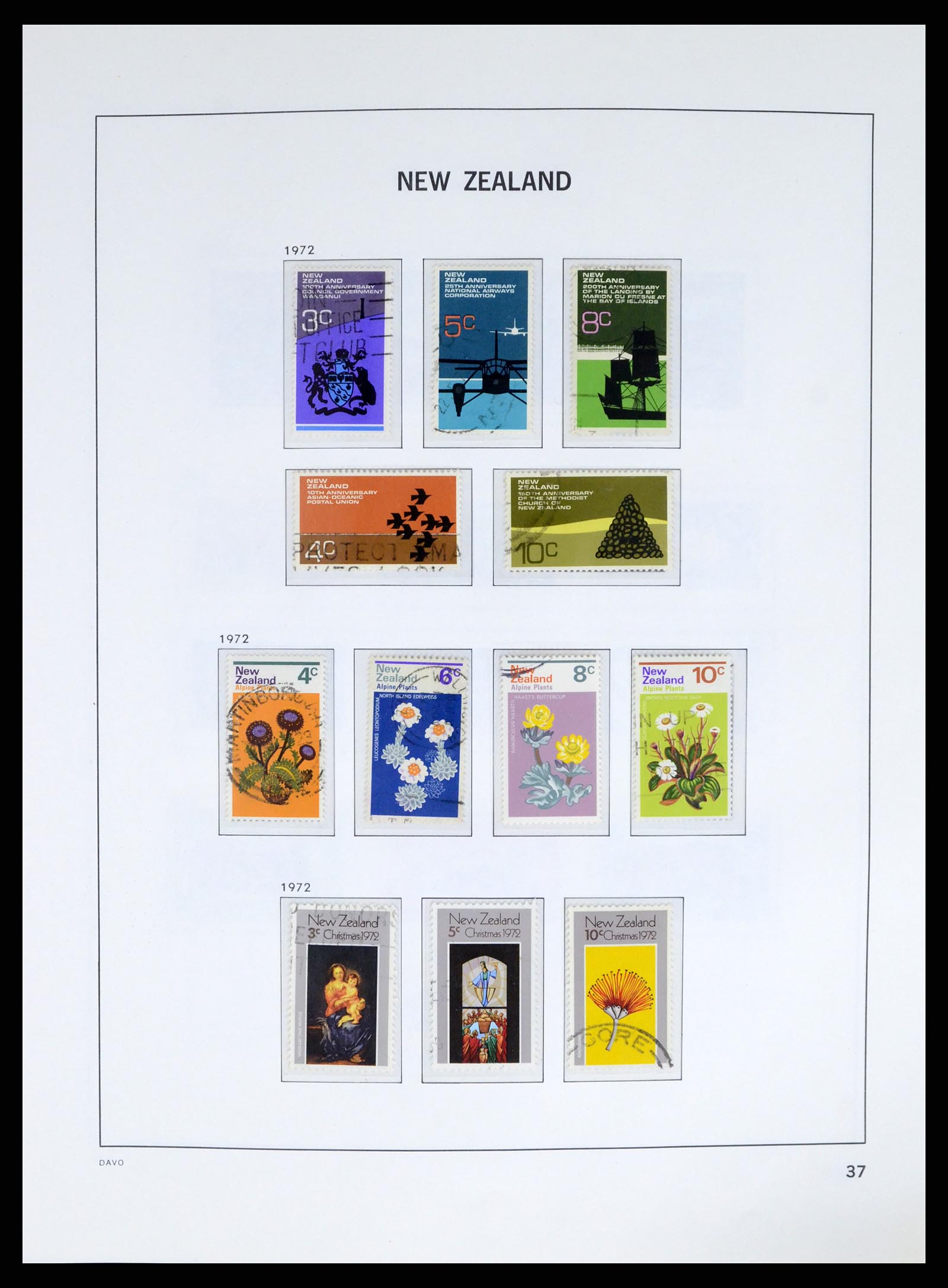 37683 040 - Postzegelverzameling 37683 Nieuw Zeeland 1855-2002.