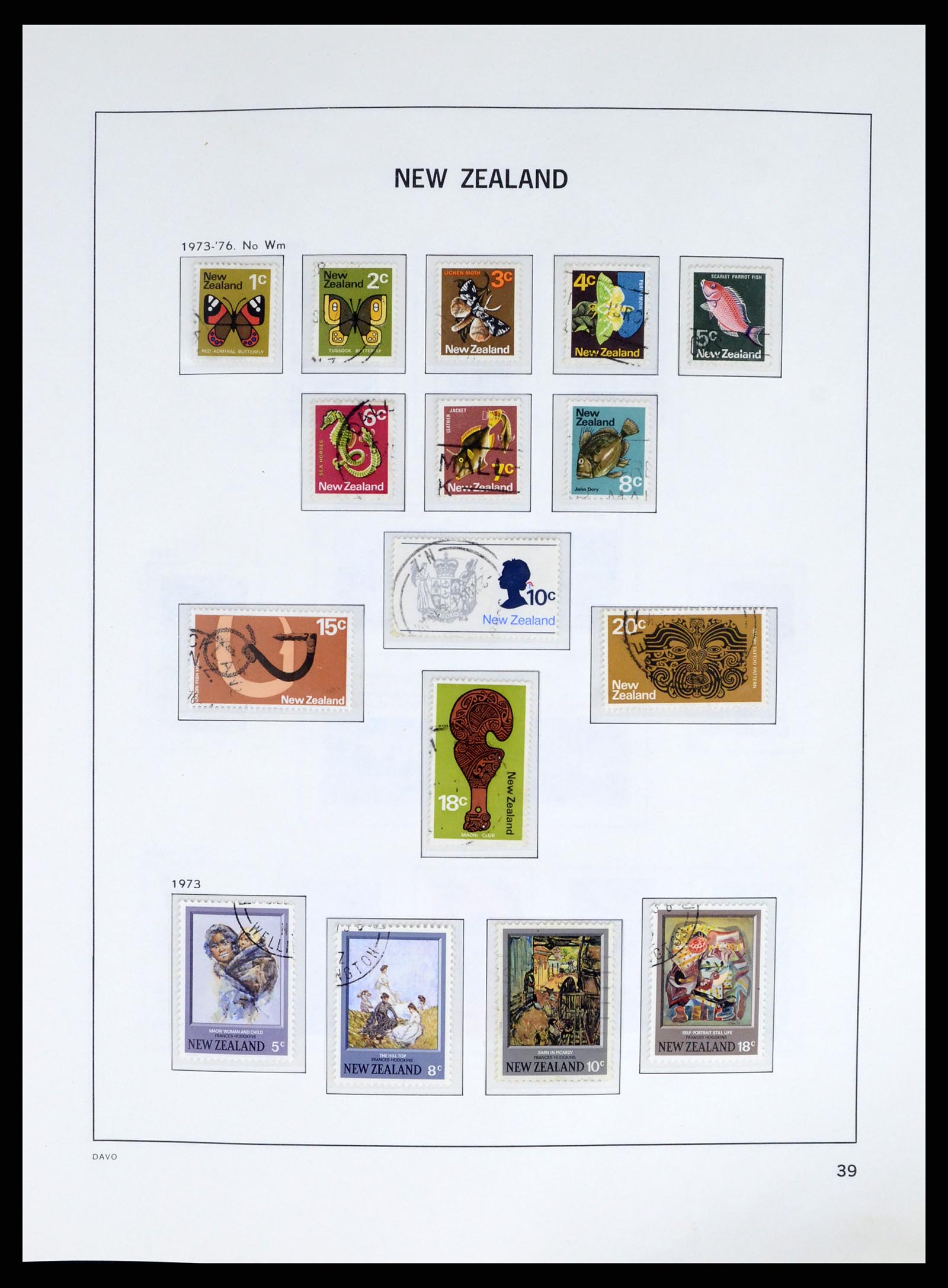 37683 042 - Postzegelverzameling 37683 Nieuw Zeeland 1855-2002.