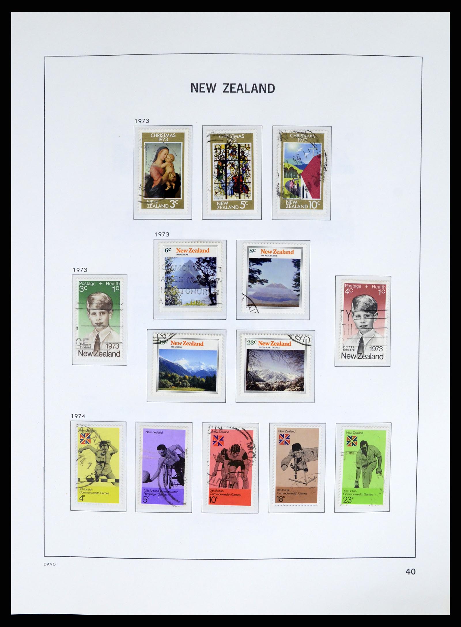 37683 043 - Postzegelverzameling 37683 Nieuw Zeeland 1855-2002.