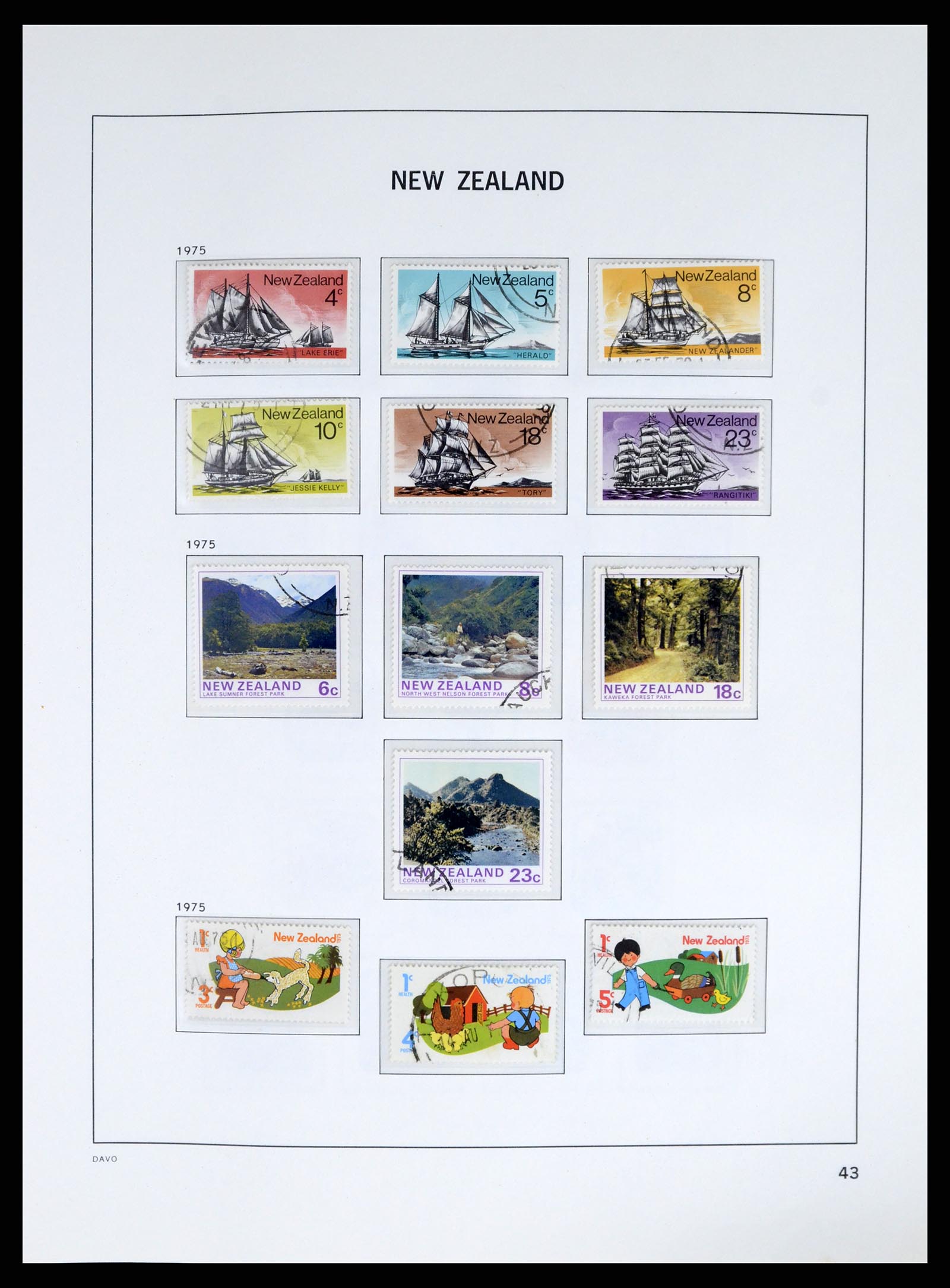 37683 046 - Postzegelverzameling 37683 Nieuw Zeeland 1855-2002.