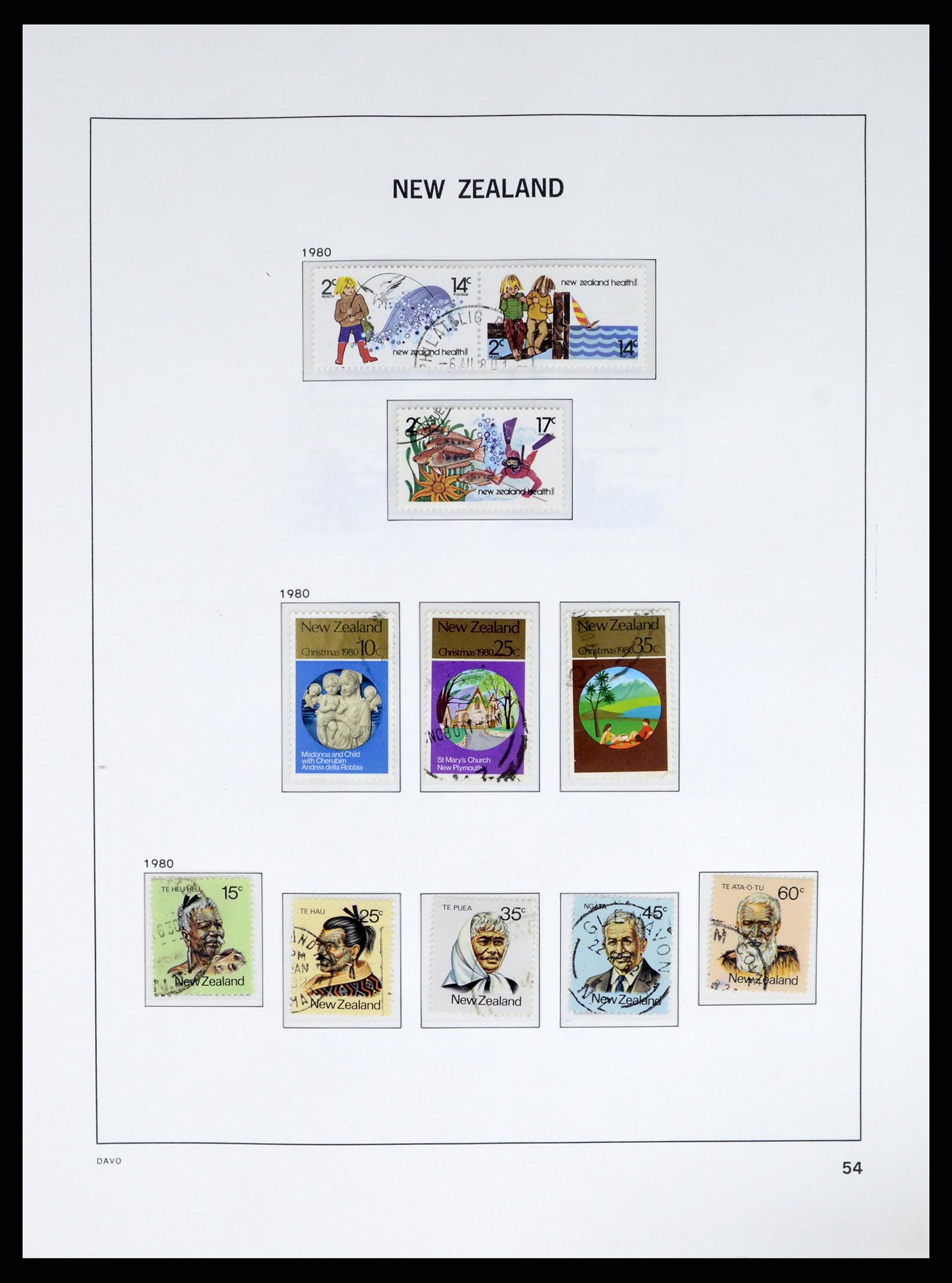 37683 063 - Postzegelverzameling 37683 Nieuw Zeeland 1855-2002.