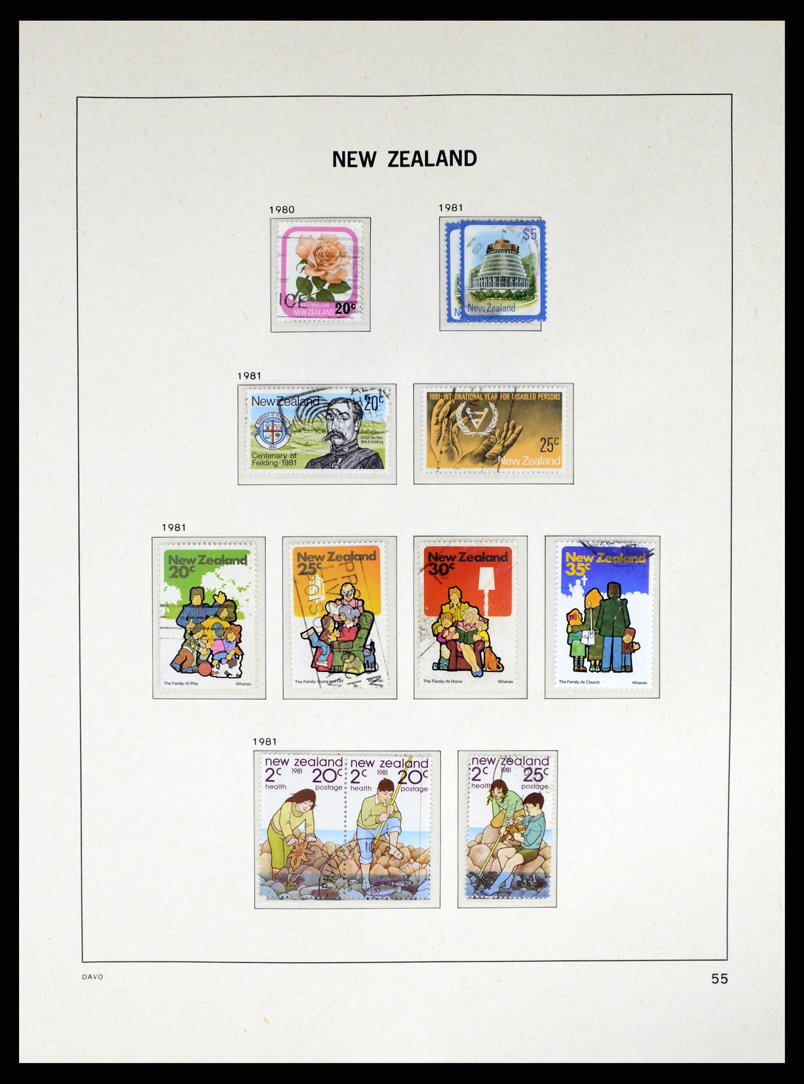 37683 065 - Postzegelverzameling 37683 Nieuw Zeeland 1855-2002.