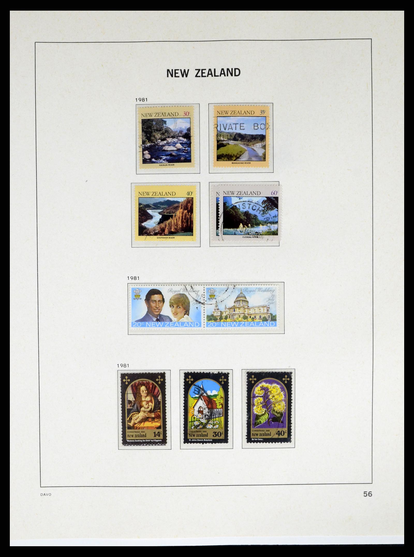 37683 067 - Postzegelverzameling 37683 Nieuw Zeeland 1855-2002.