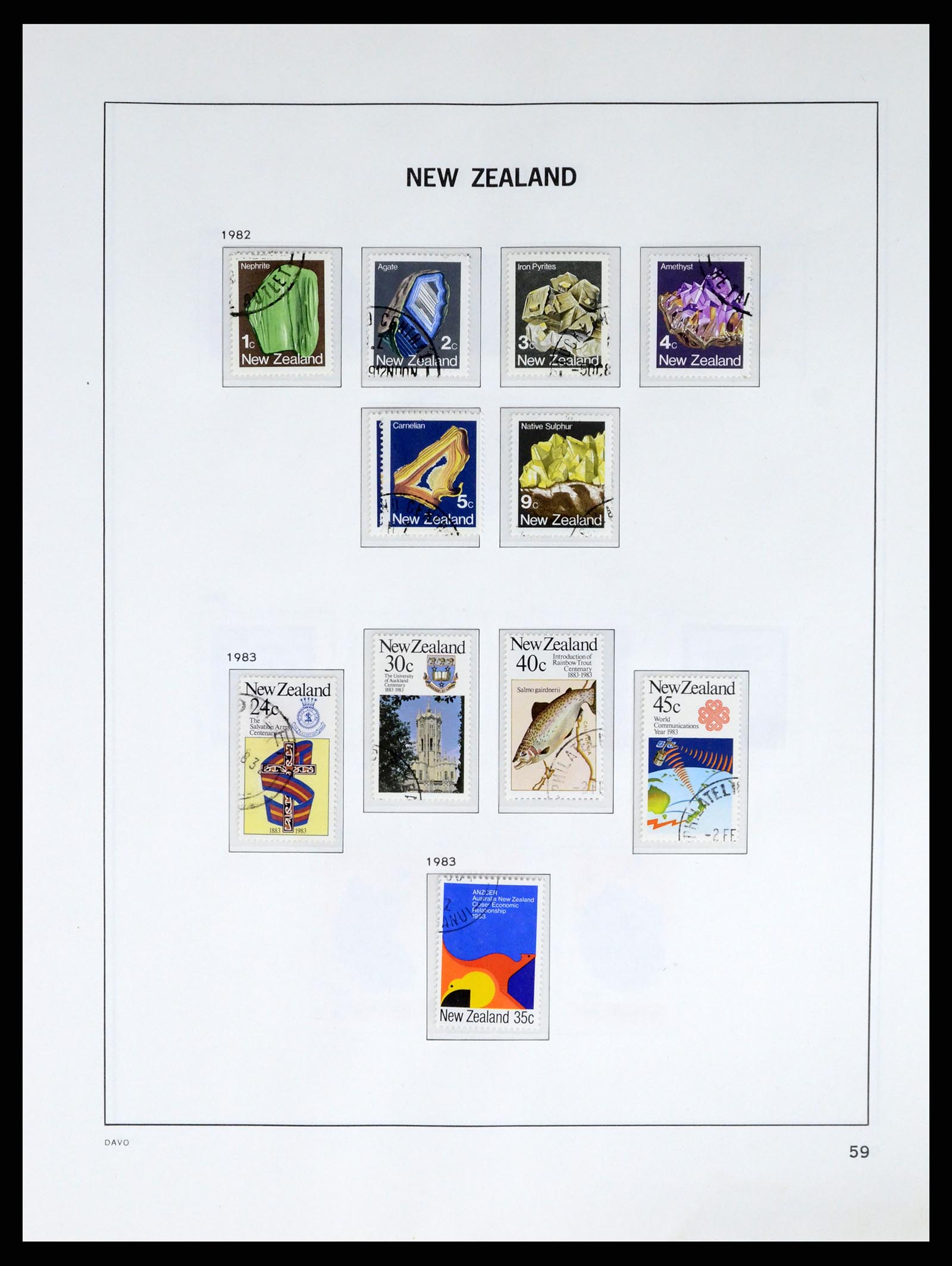 37683 073 - Postzegelverzameling 37683 Nieuw Zeeland 1855-2002.