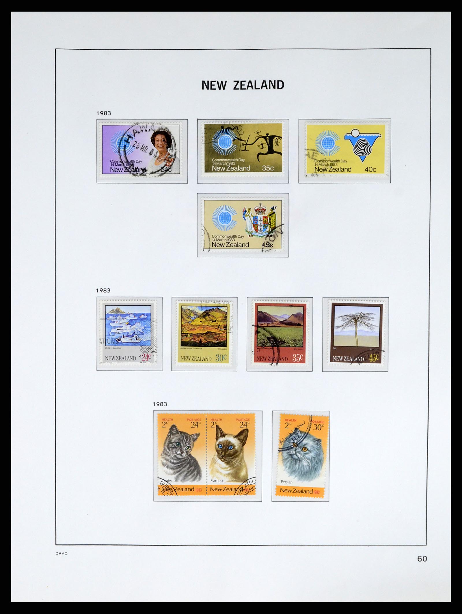 37683 074 - Postzegelverzameling 37683 Nieuw Zeeland 1855-2002.