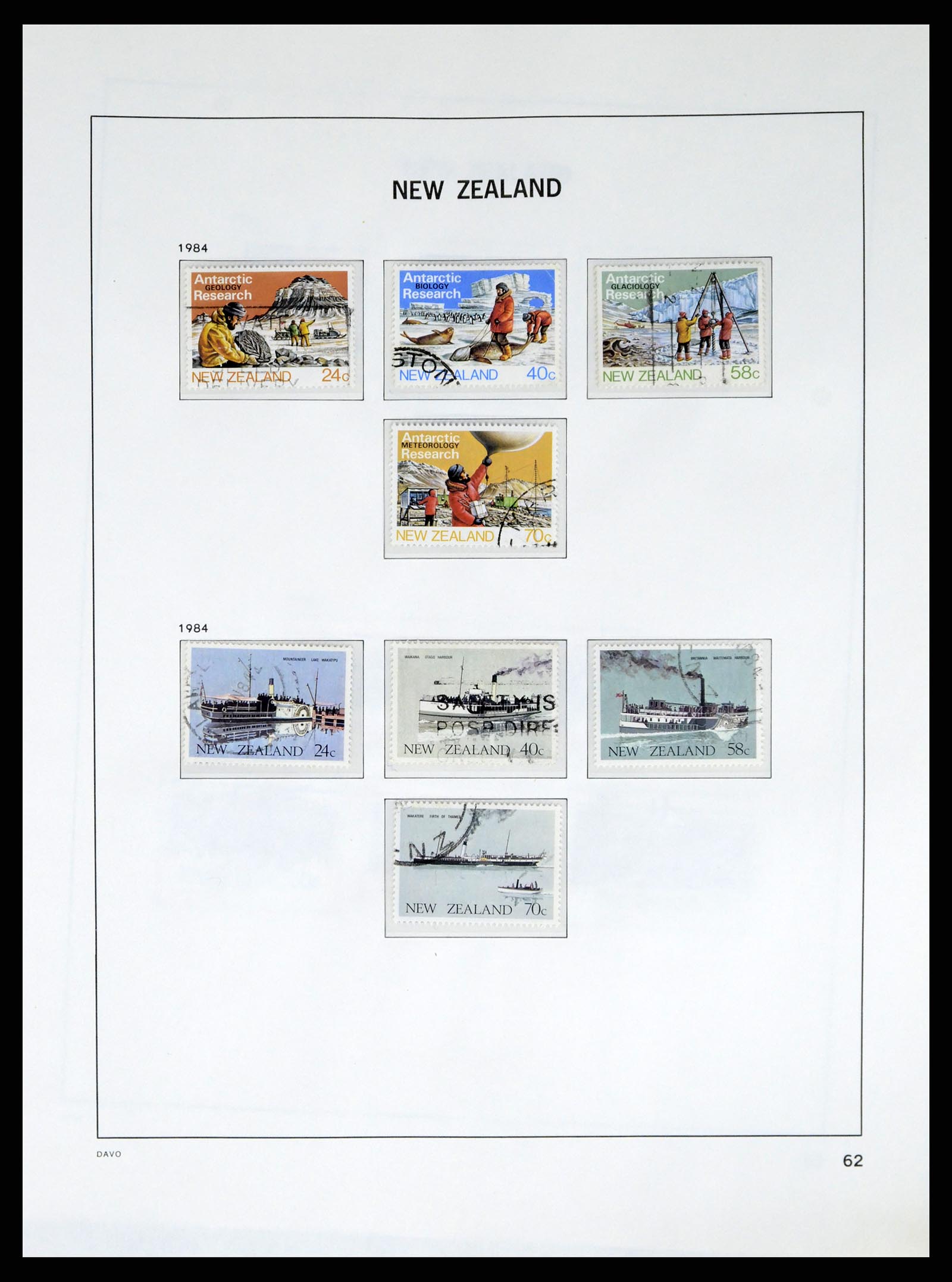 37683 077 - Postzegelverzameling 37683 Nieuw Zeeland 1855-2002.
