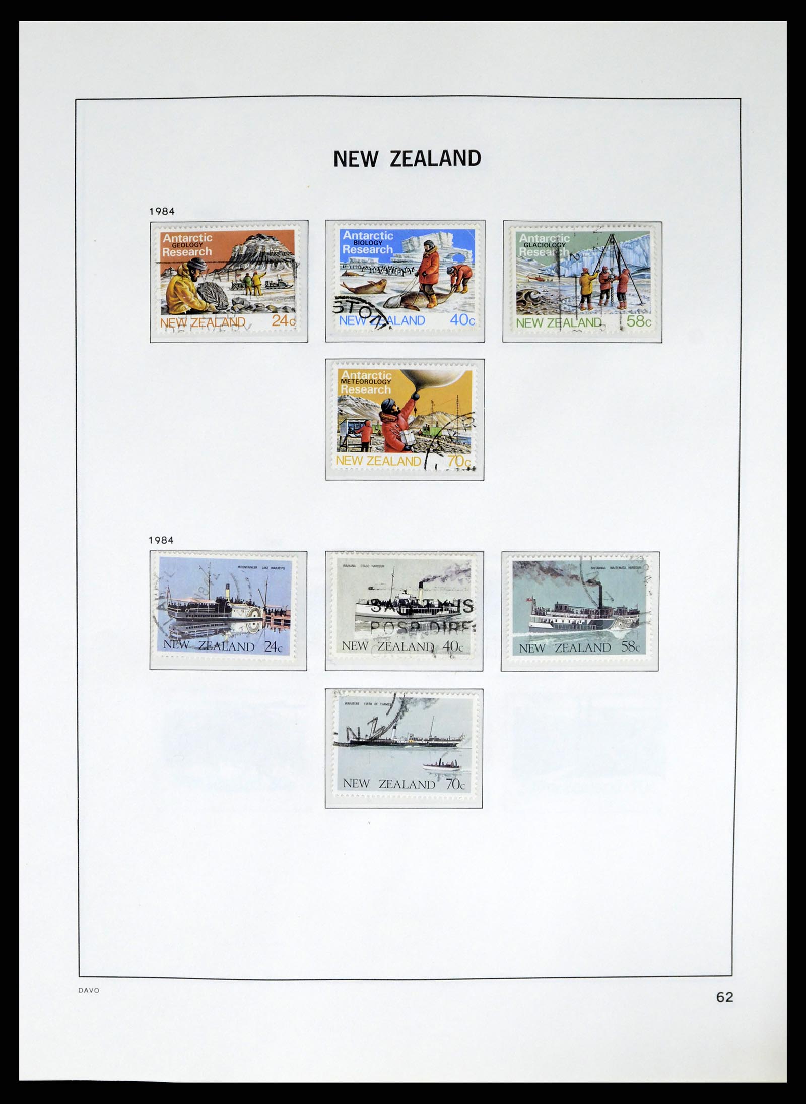 37683 078 - Postzegelverzameling 37683 Nieuw Zeeland 1855-2002.