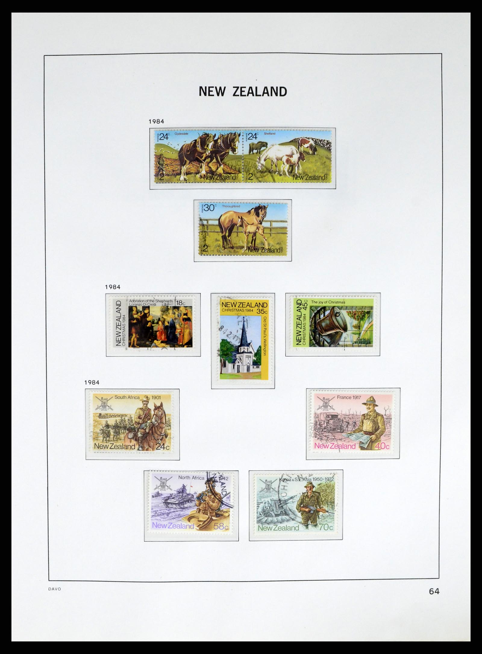 37683 081 - Postzegelverzameling 37683 Nieuw Zeeland 1855-2002.