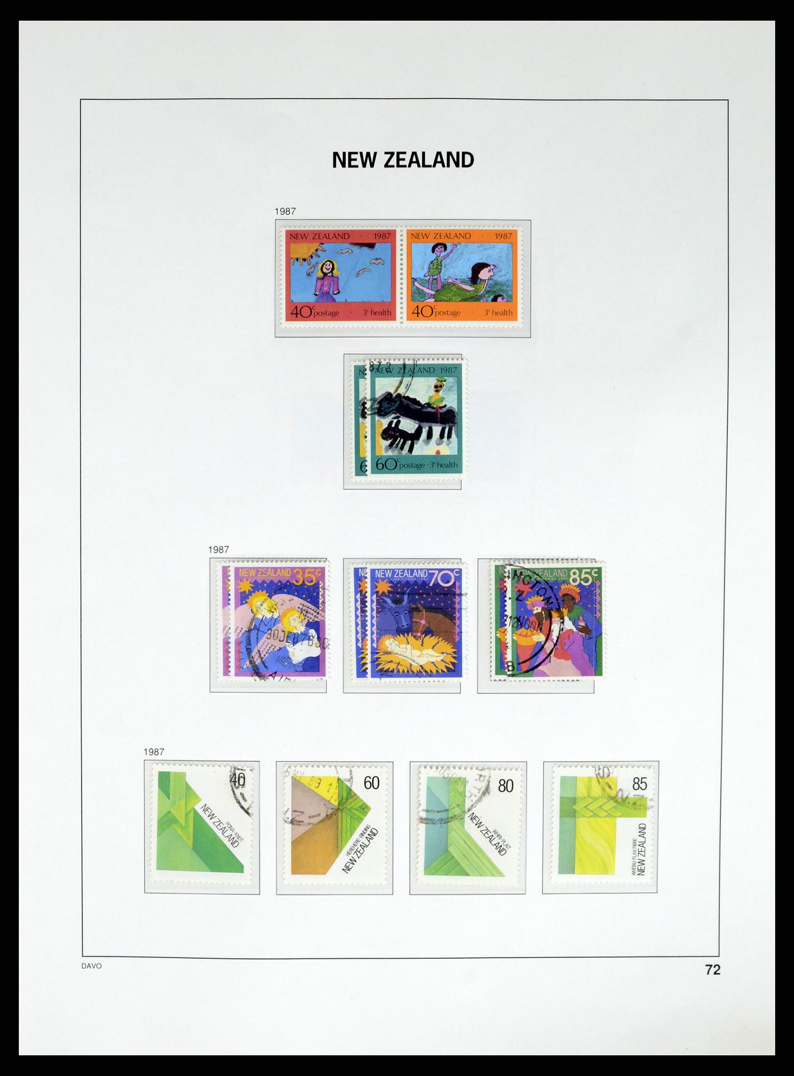 37683 094 - Postzegelverzameling 37683 Nieuw Zeeland 1855-2002.