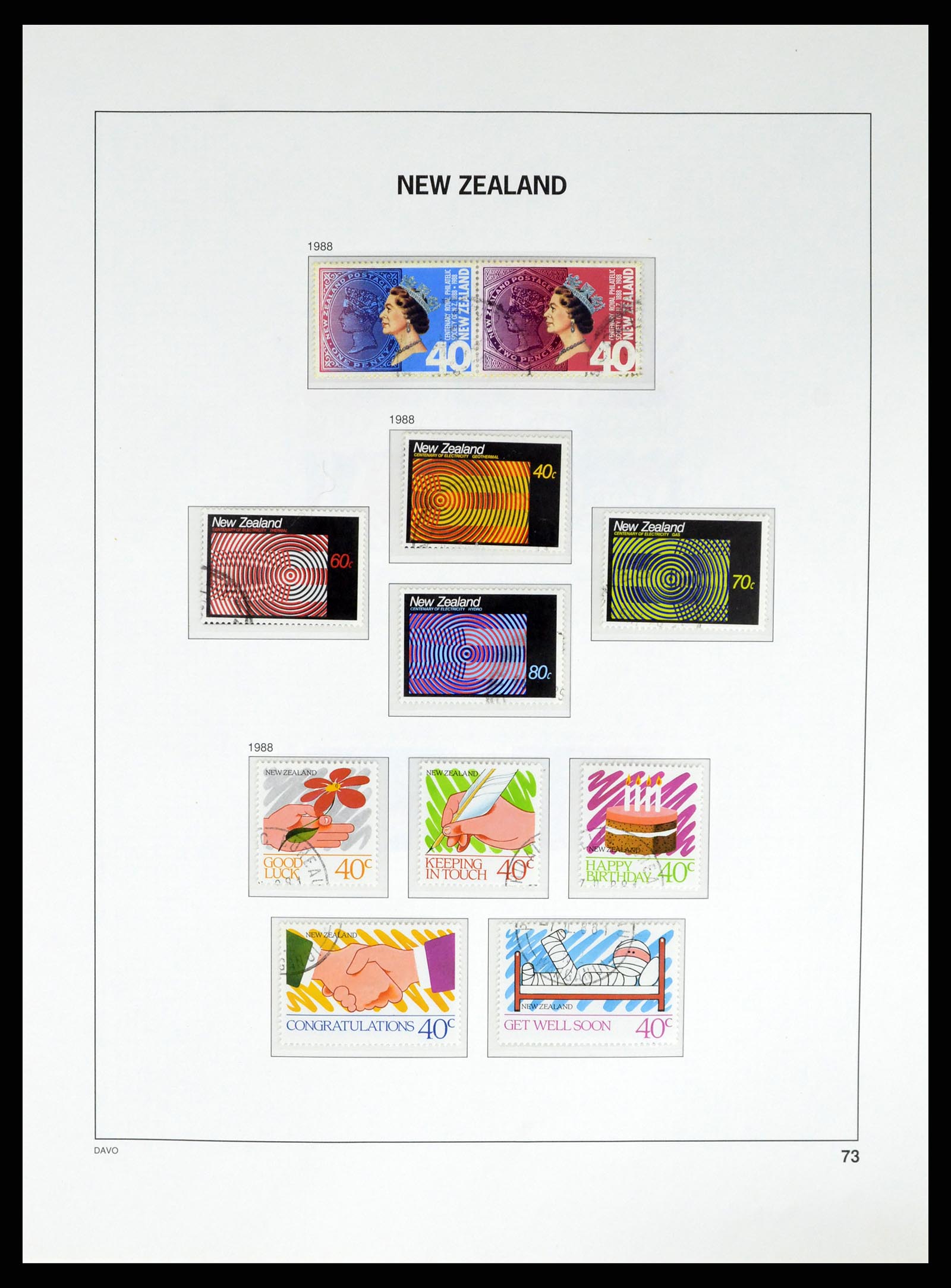 37683 096 - Stamp collection 37683 New Zealand 1855-2002.