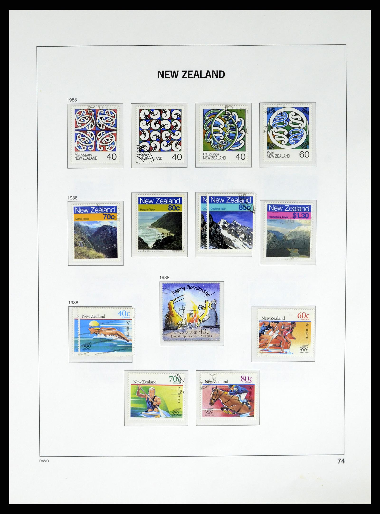 37683 098 - Stamp collection 37683 New Zealand 1855-2002.