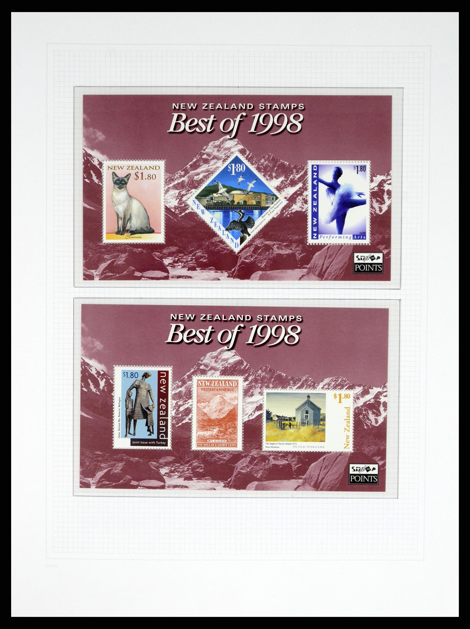 37683 384 - Postzegelverzameling 37683 Nieuw Zeeland 1855-2002.
