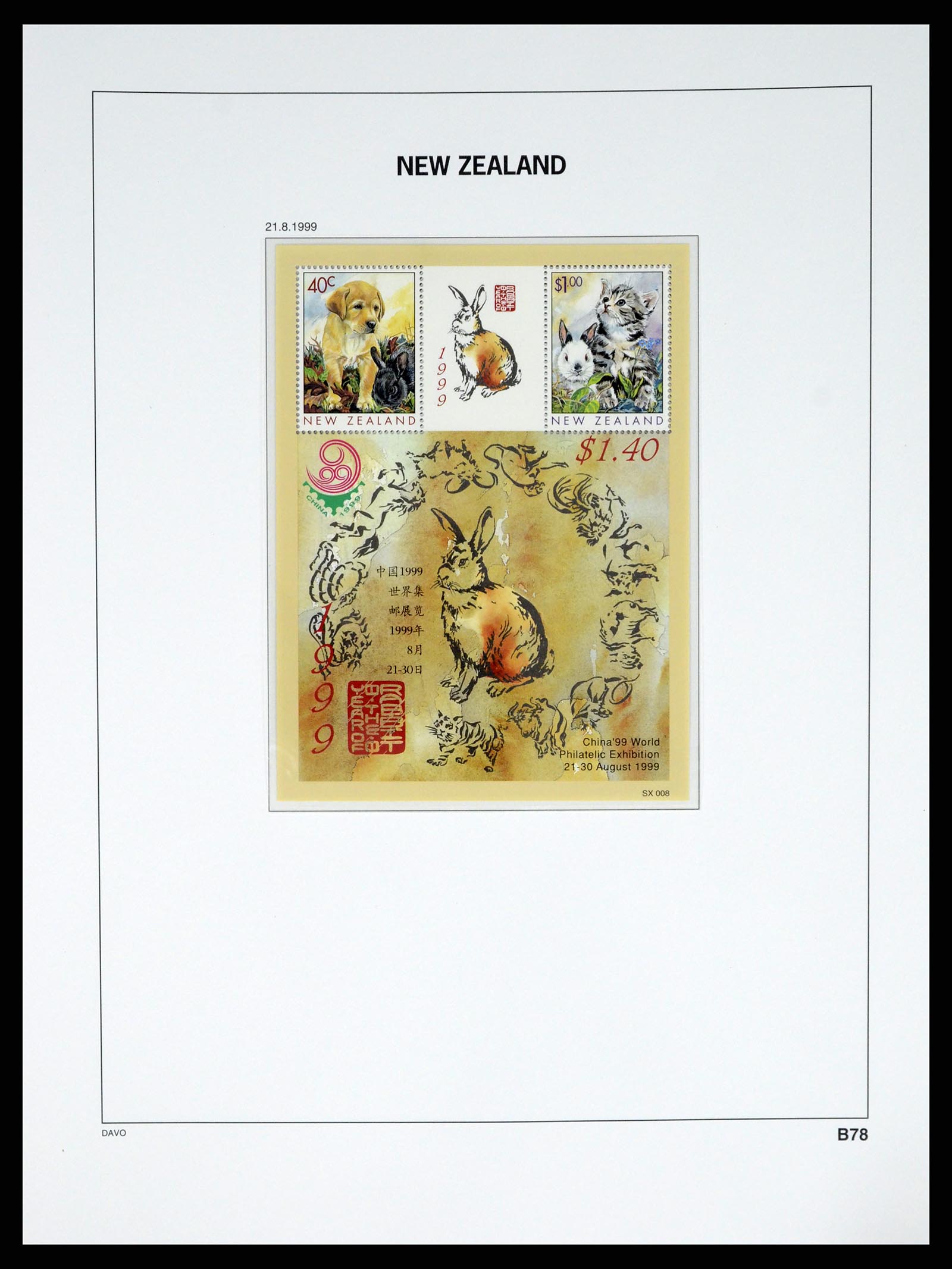 37683 395 - Postzegelverzameling 37683 Nieuw Zeeland 1855-2002.