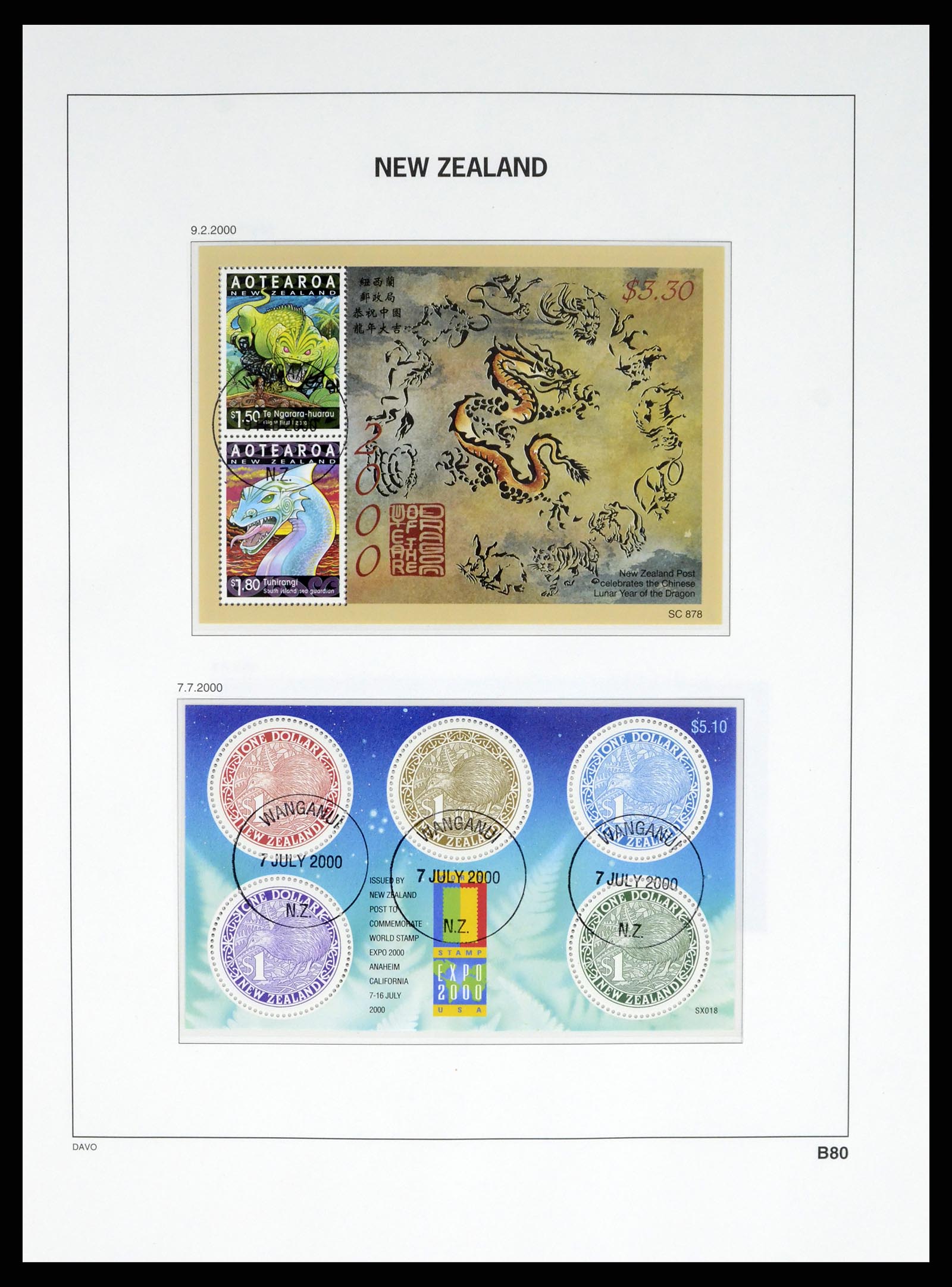 37683 399 - Postzegelverzameling 37683 Nieuw Zeeland 1855-2002.
