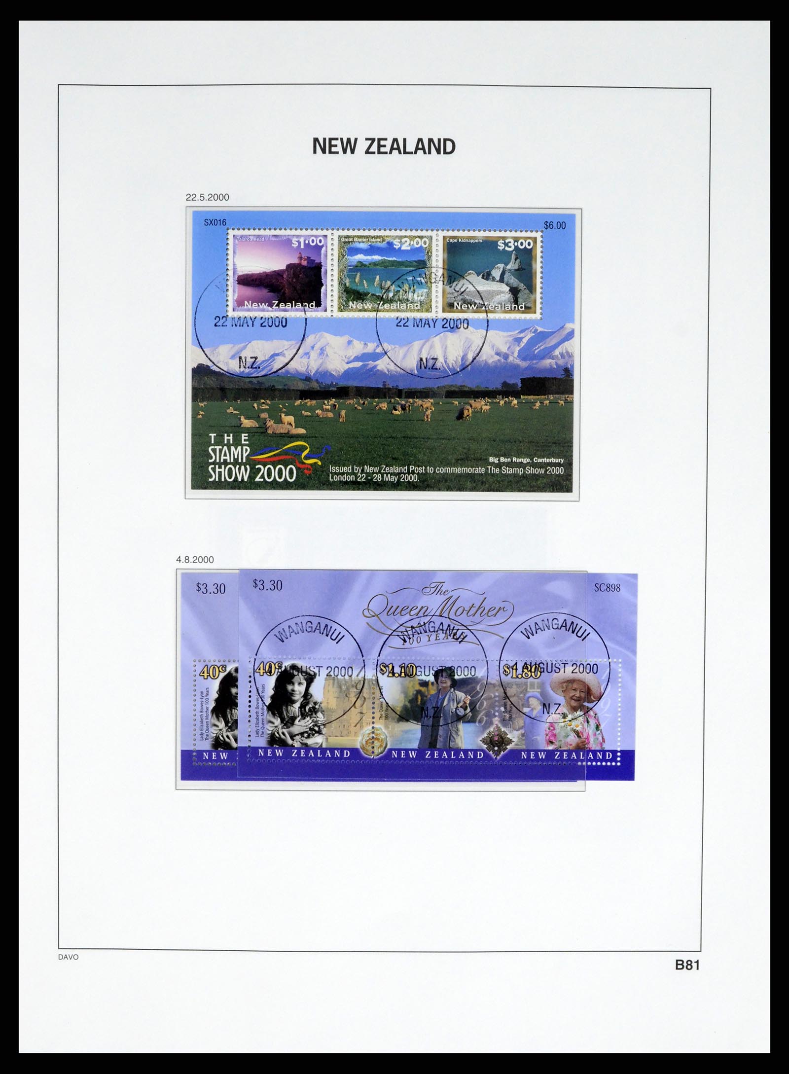 37683 400 - Postzegelverzameling 37683 Nieuw Zeeland 1855-2002.