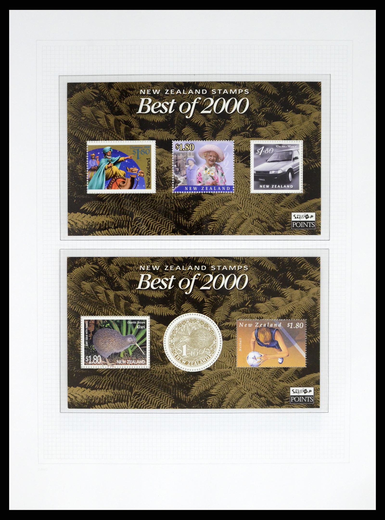 37683 402 - Stamp collection 37683 New Zealand 1855-2002.