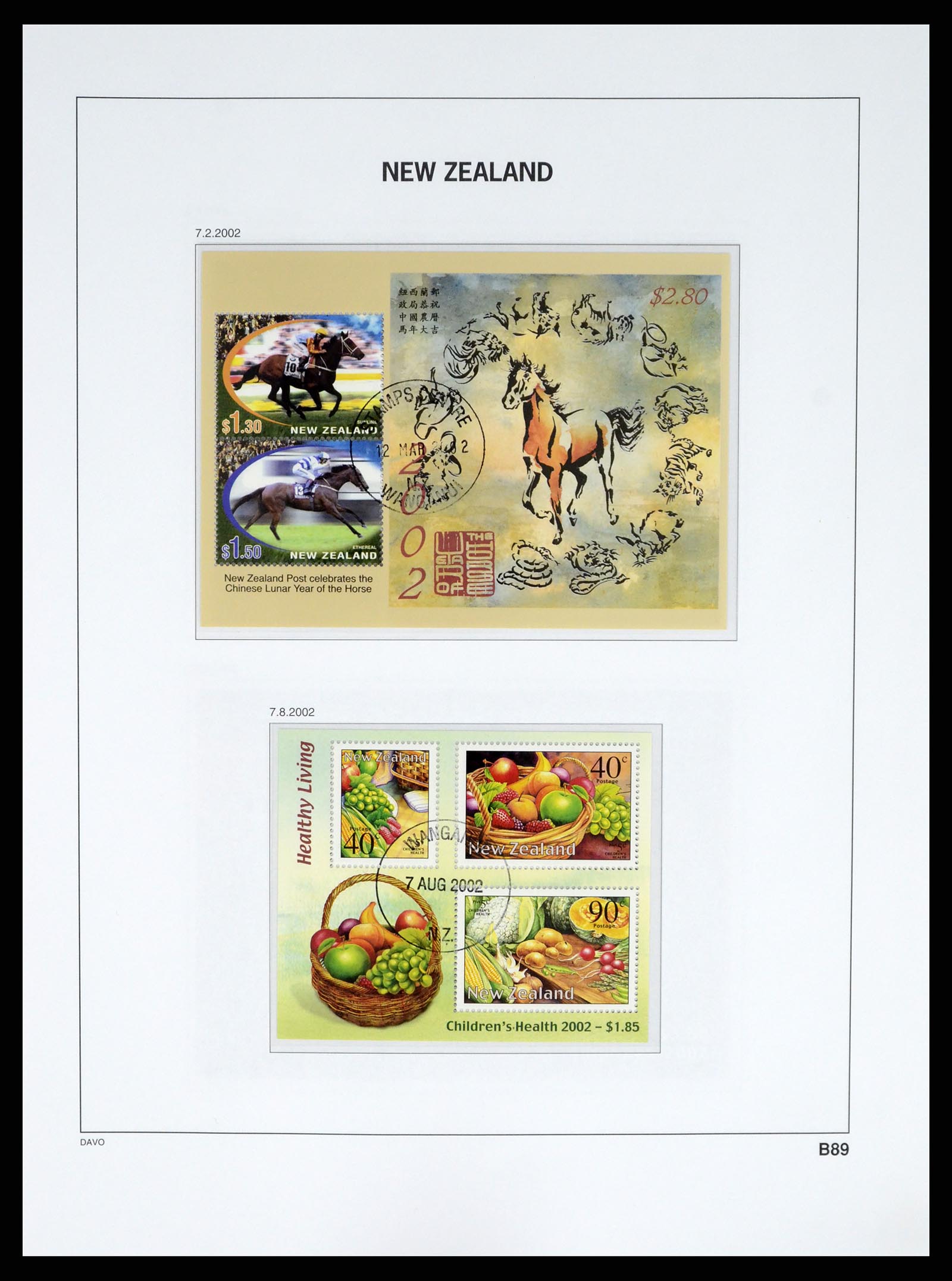 37683 412 - Postzegelverzameling 37683 Nieuw Zeeland 1855-2002.