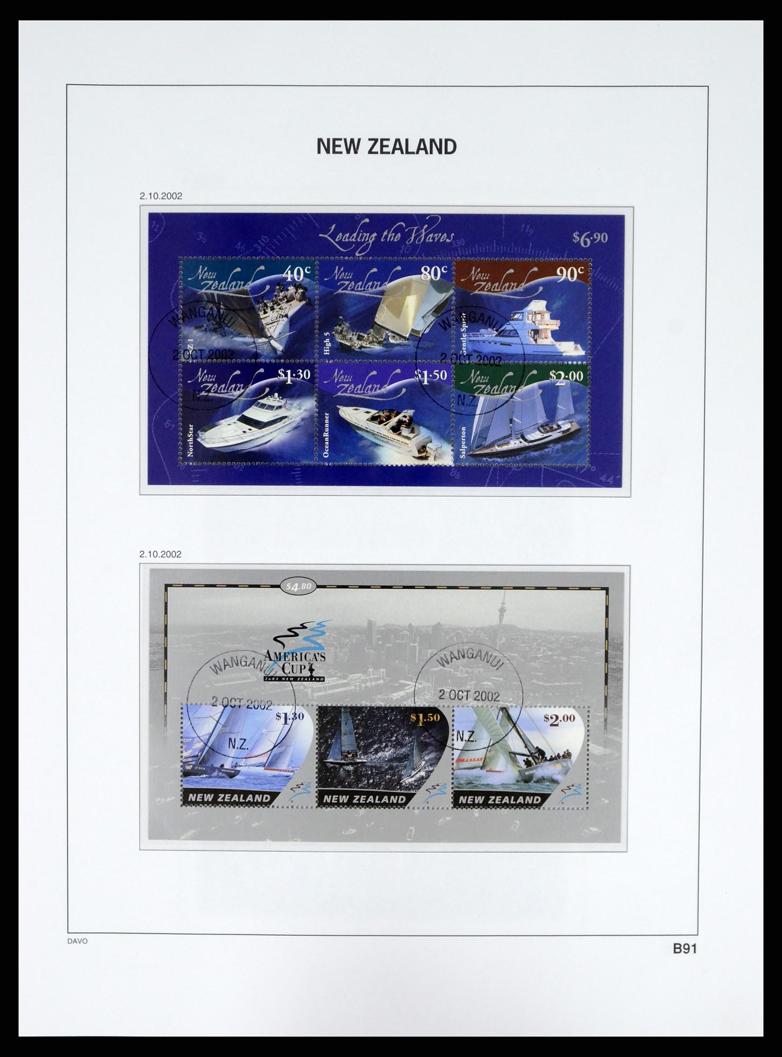 37683 414 - Postzegelverzameling 37683 Nieuw Zeeland 1855-2002.