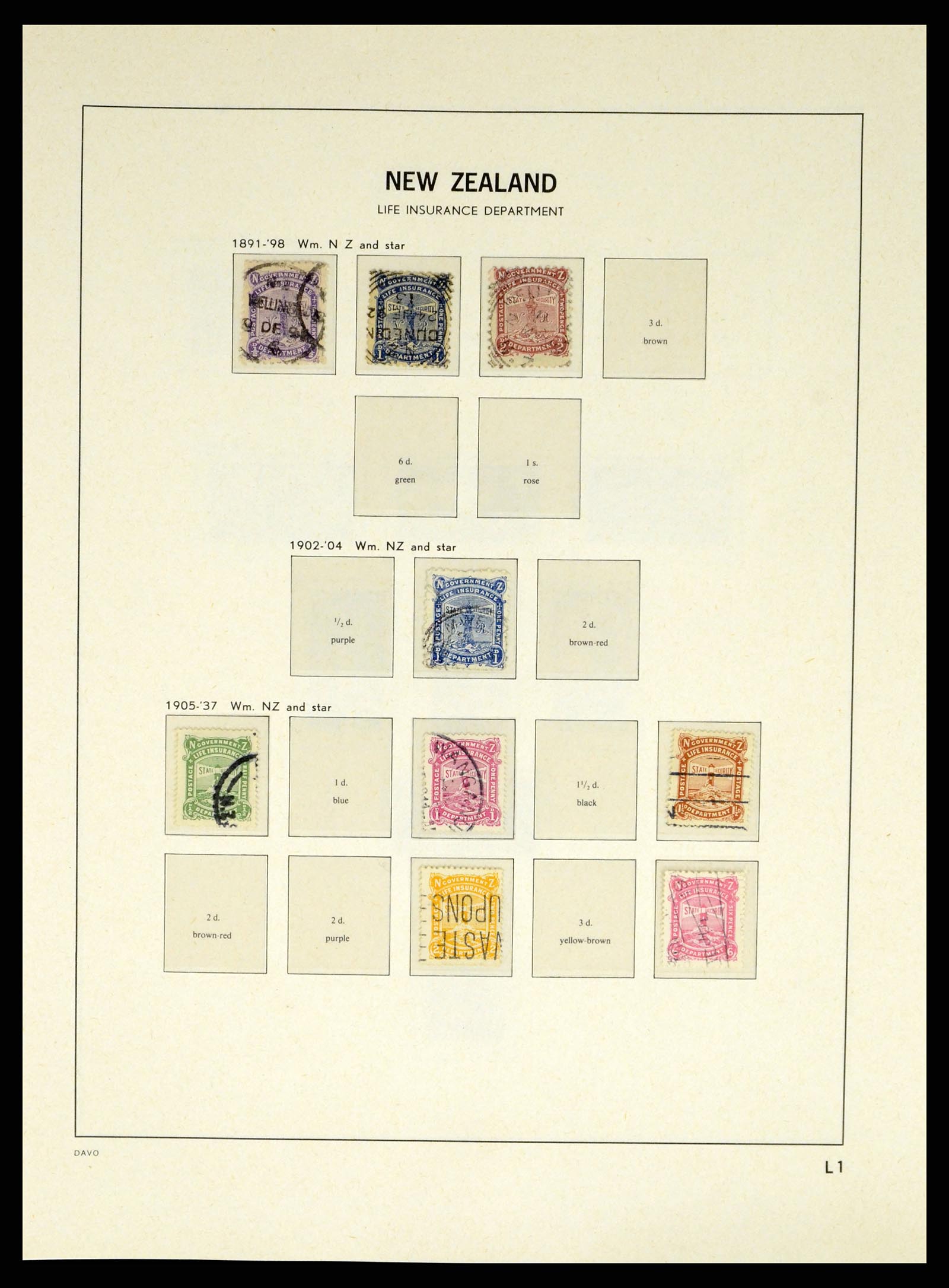 37683 422 - Postzegelverzameling 37683 Nieuw Zeeland 1855-2002.