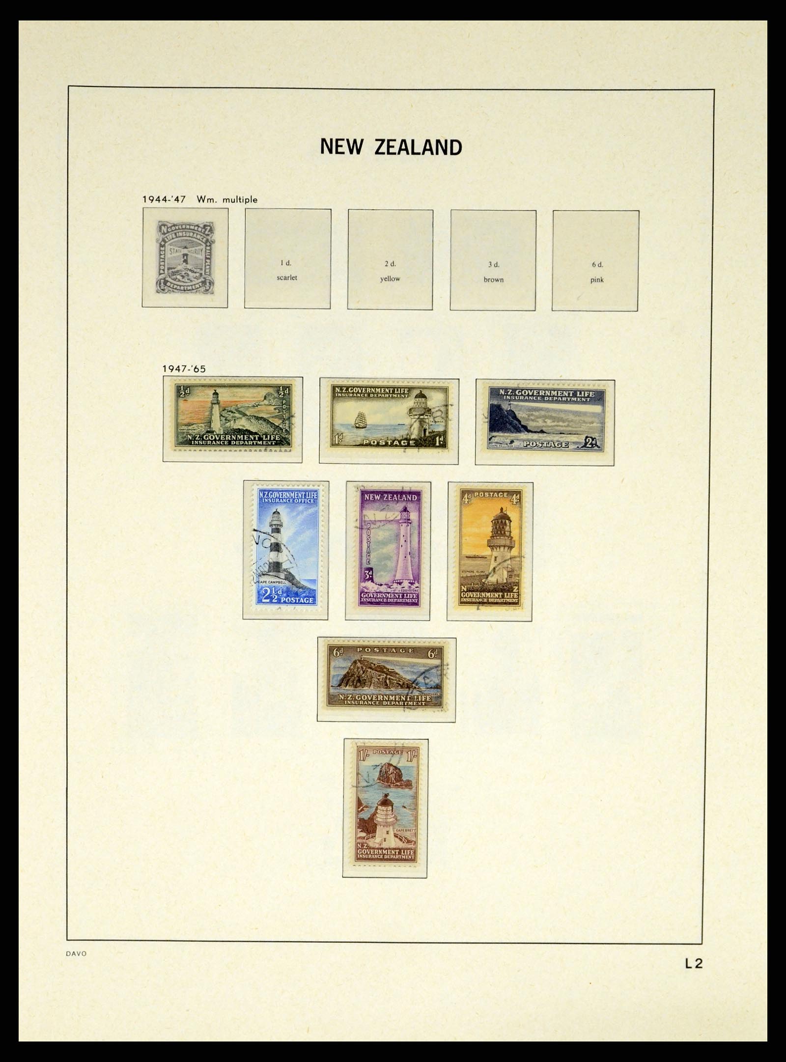 37683 423 - Postzegelverzameling 37683 Nieuw Zeeland 1855-2002.