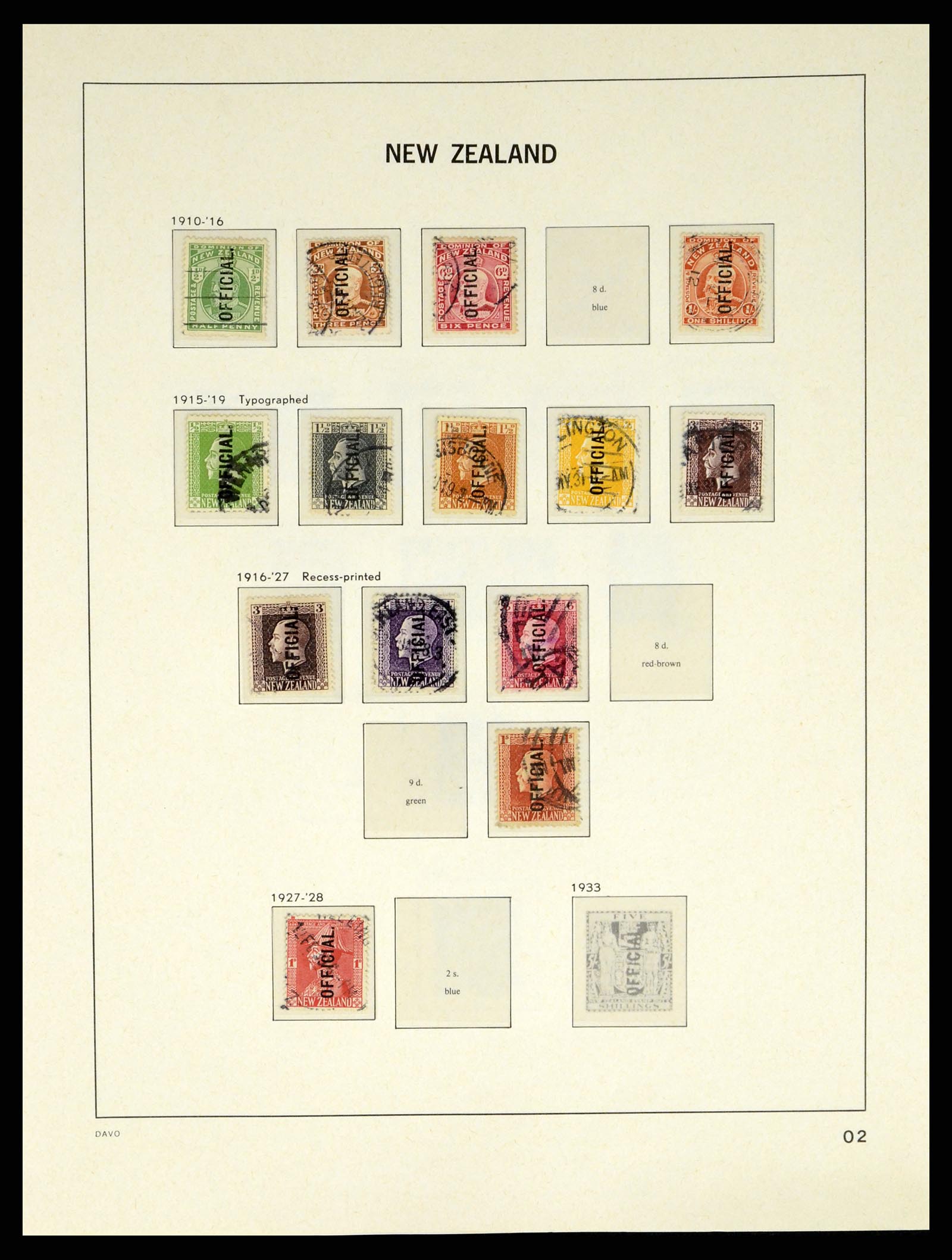 37683 427 - Postzegelverzameling 37683 Nieuw Zeeland 1855-2002.